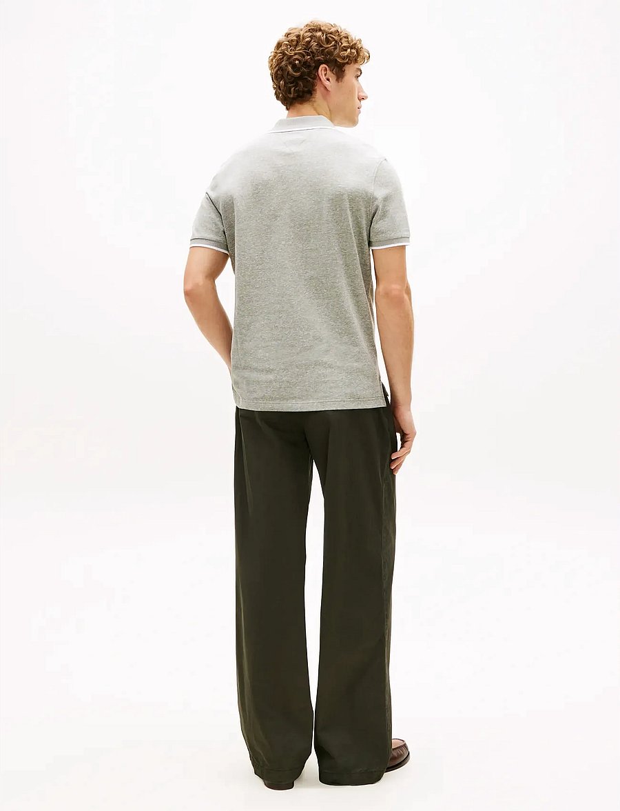 Tommy Hilfiger - COTTON LINEN PIQUE REG POLO - kurzärmelig - dark artichoke - 2
