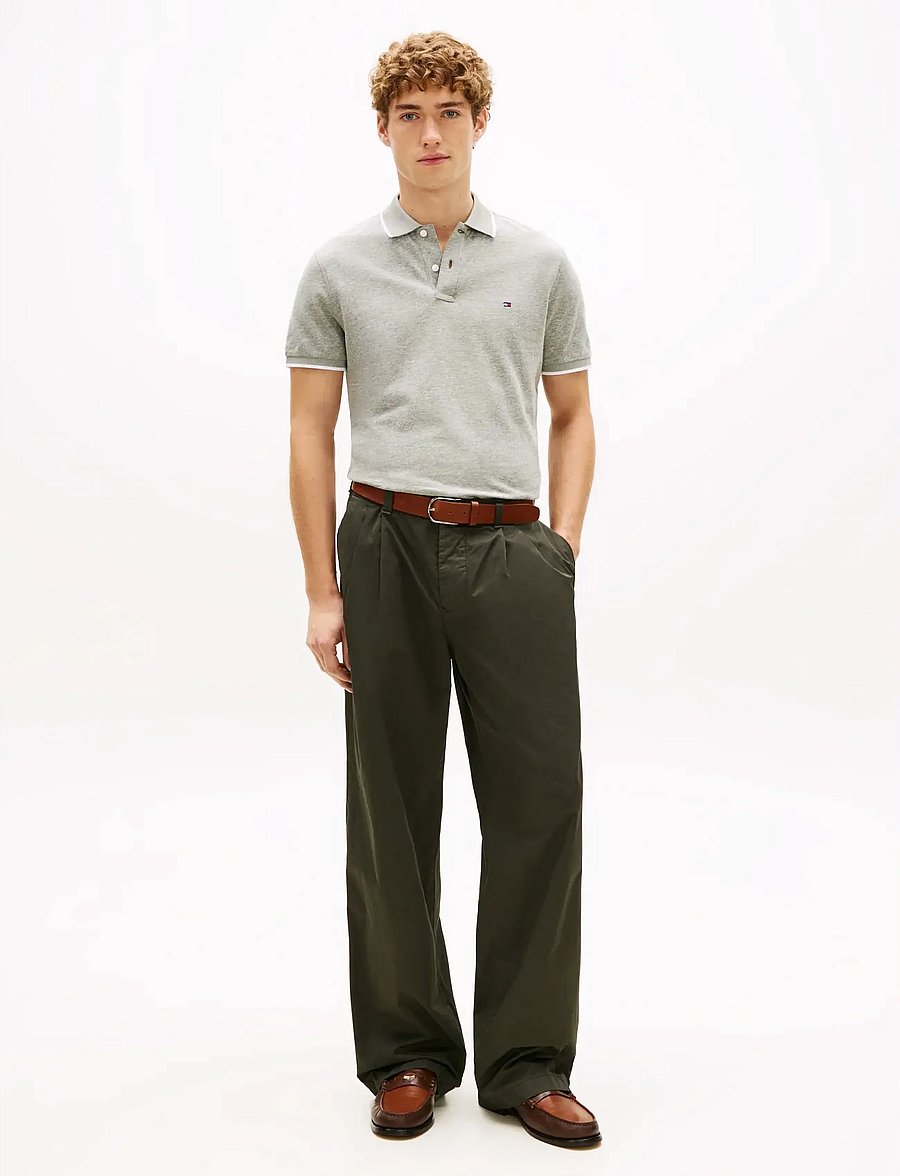 Tommy Hilfiger - COTTON LINEN PIQUE REG POLO - kurzärmelig - dark artichoke - 3