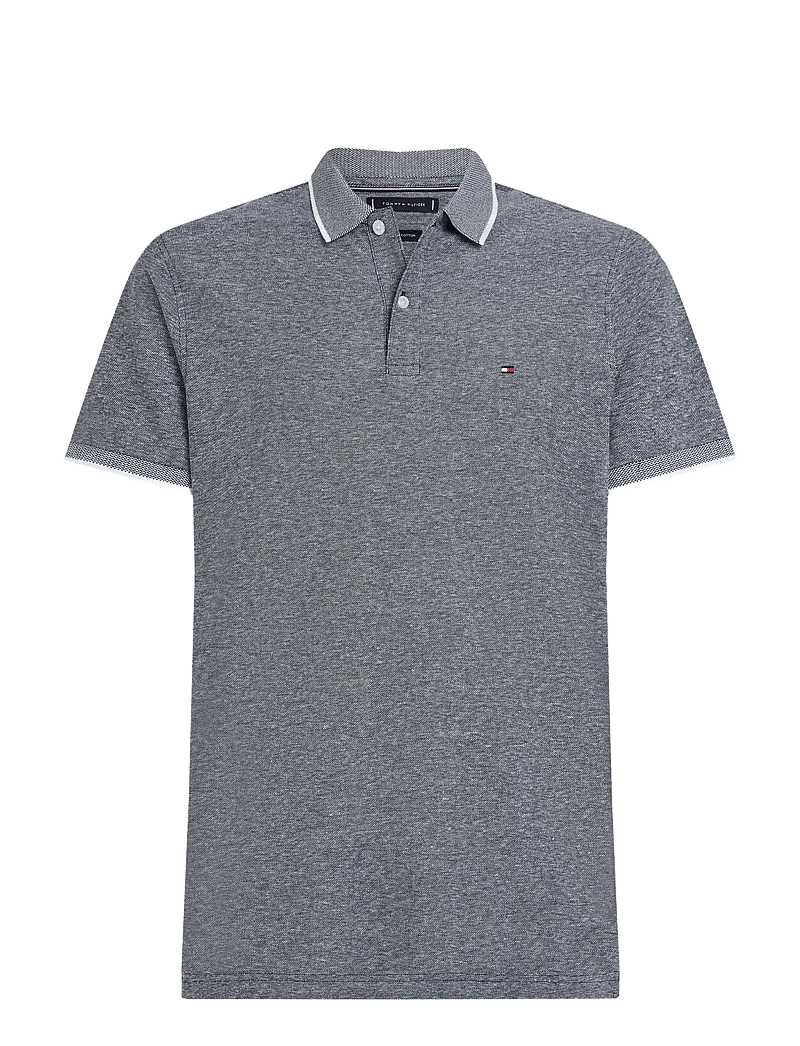 Tommy Hilfiger - COTTON LINEN PIQUE REG POLO - kurzärmelig - desert sky - 1