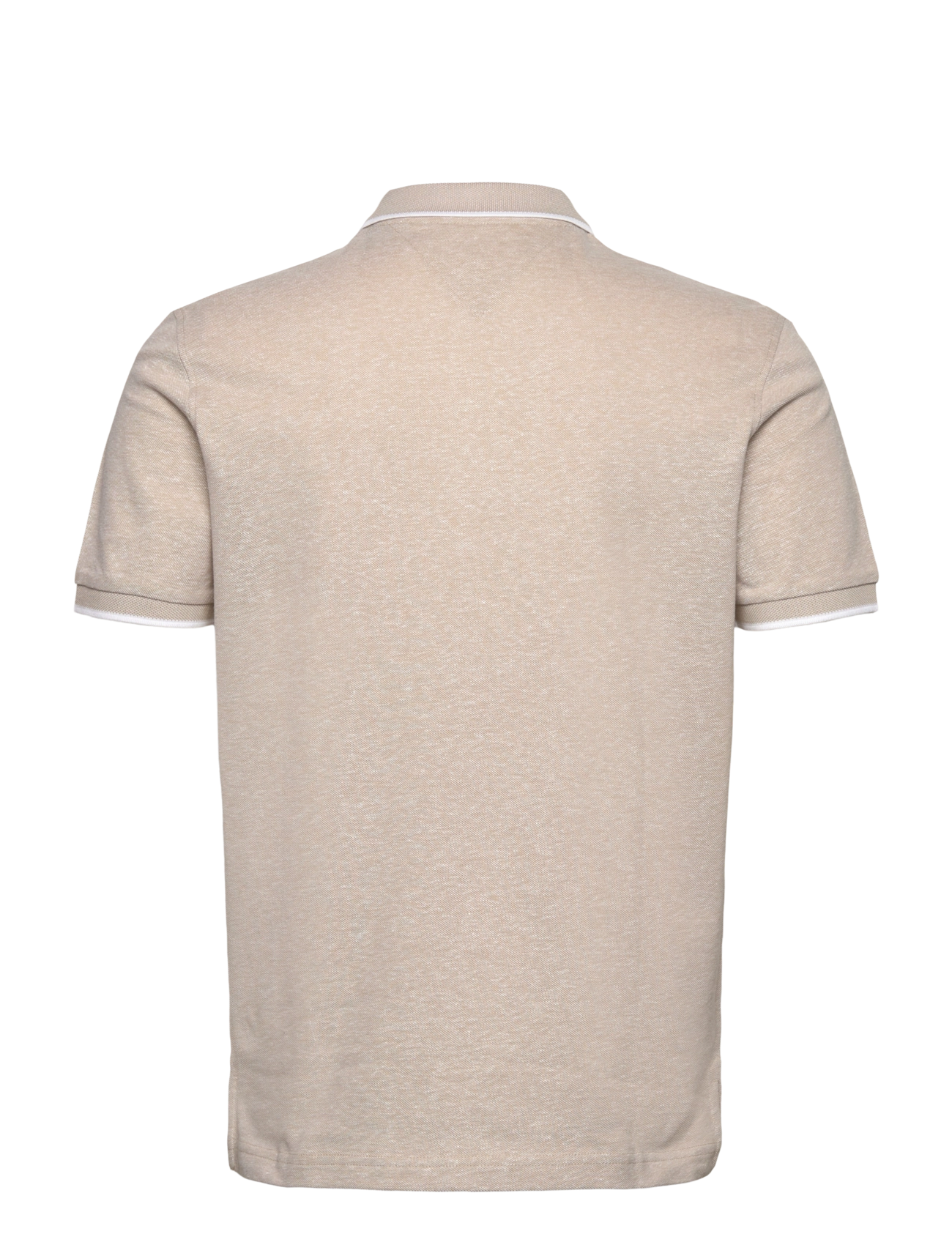 Tommy Hilfiger - COTTON LINEN PIQUE REG POLO - lyhythihaiset - sandalwood - 2