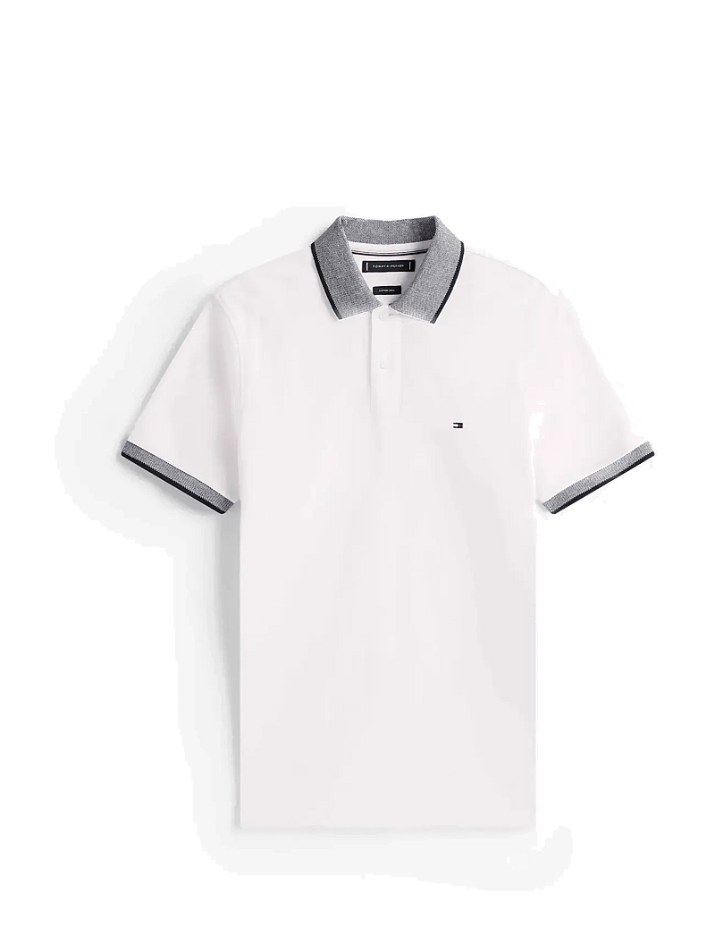 Tommy Hilfiger - COTTON LINEN PIQUE REG POLO - kurzärmelig - white - 1