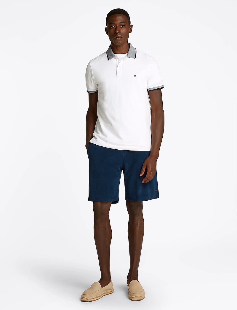 Tommy Hilfiger - COTTON LINEN PIQUE REG POLO - kurzärmelig - white - 0