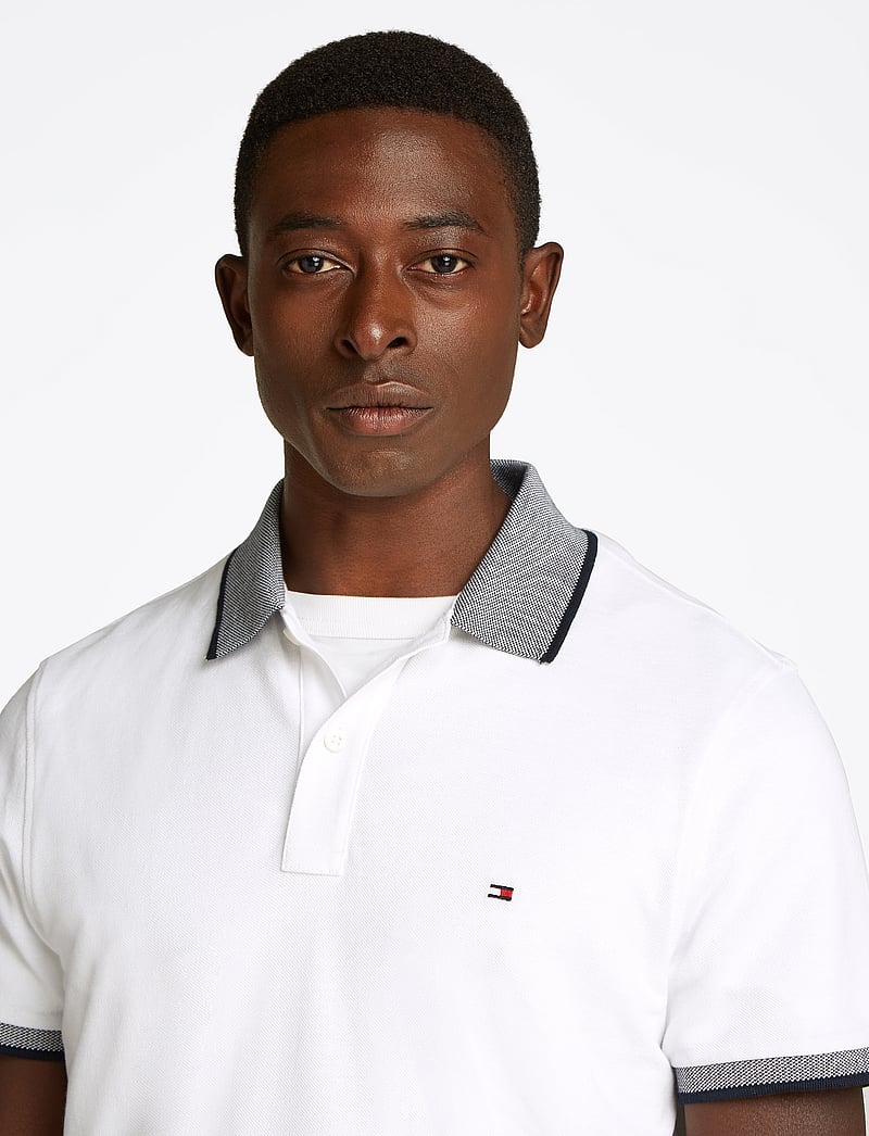 Tommy Hilfiger - COTTON LINEN PIQUE REG POLO - kurzärmelig - white - 3