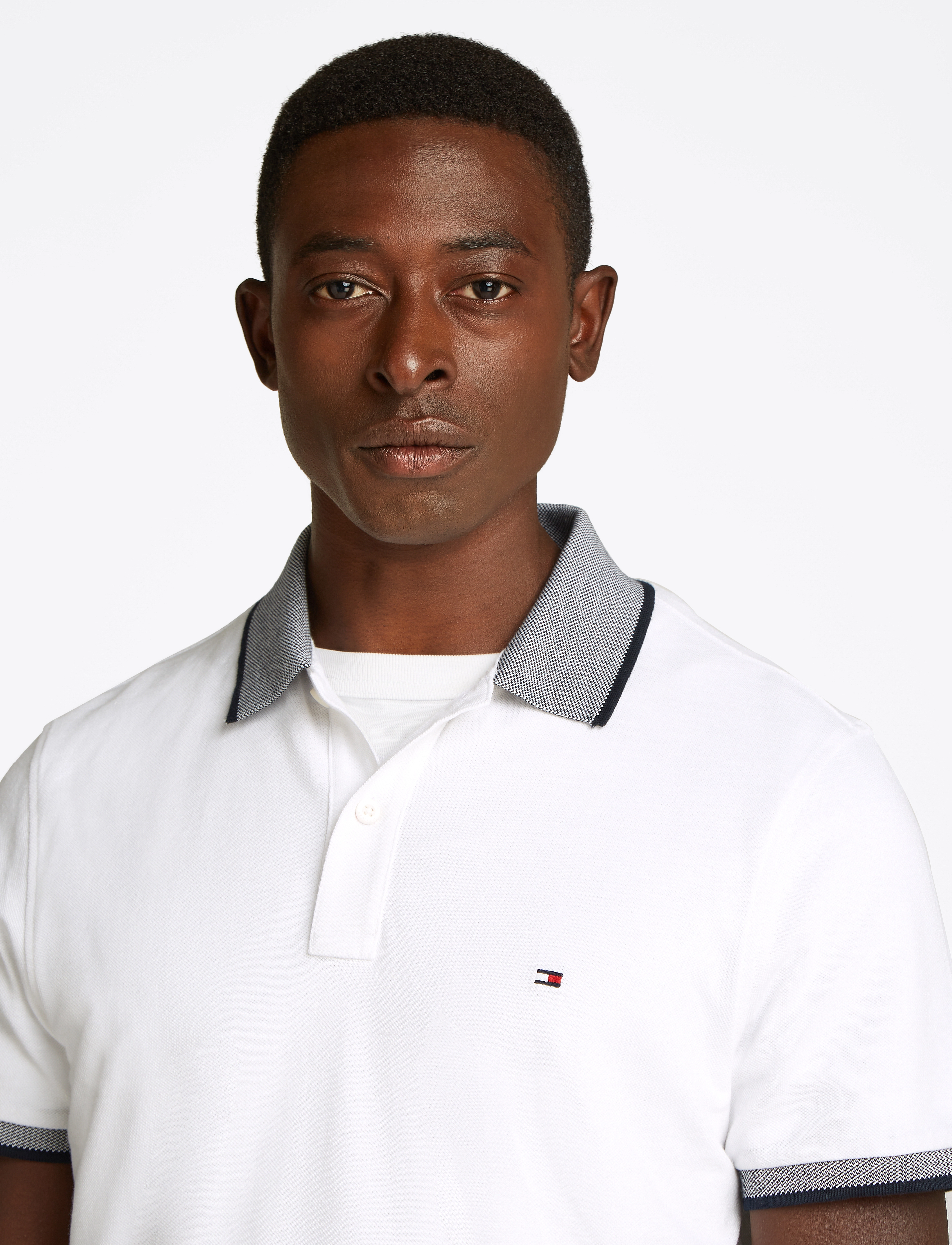 Tommy Hilfiger - COTTON LINEN PIQUE REG POLO - lühikeste varrukatega polod - white - 3