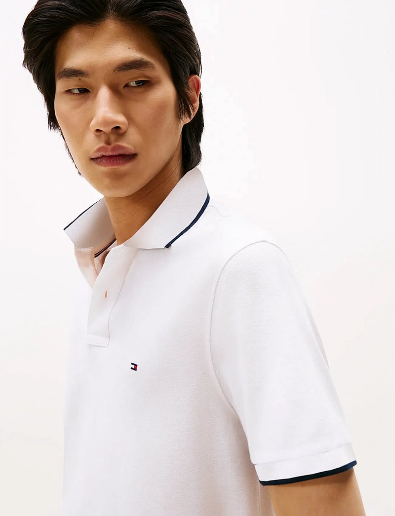 Tommy Hilfiger - COTTON LINEN PIQUE REG POLO - kurzärmelig - white - 4