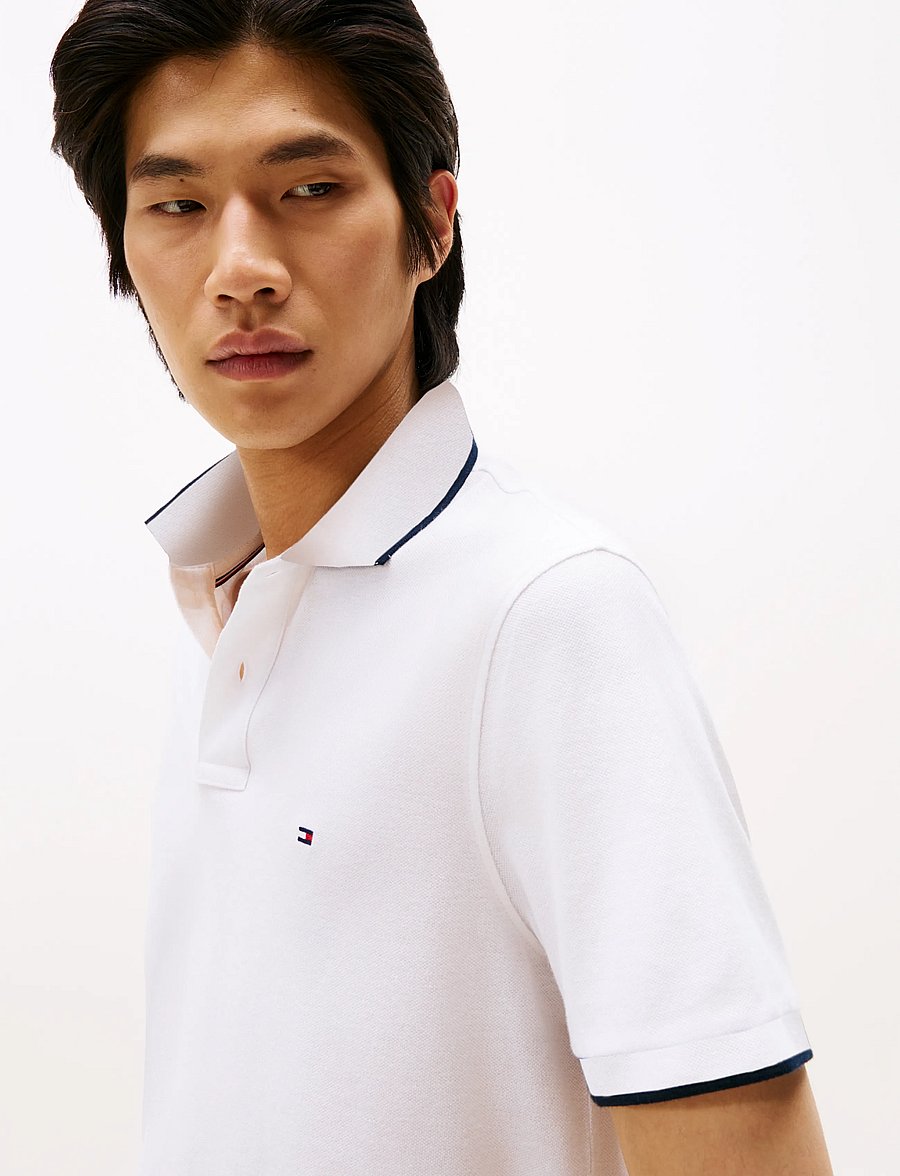 Tommy Hilfiger - IC LINEN PIQUE REG POLO - kurzärmelig - white - 4