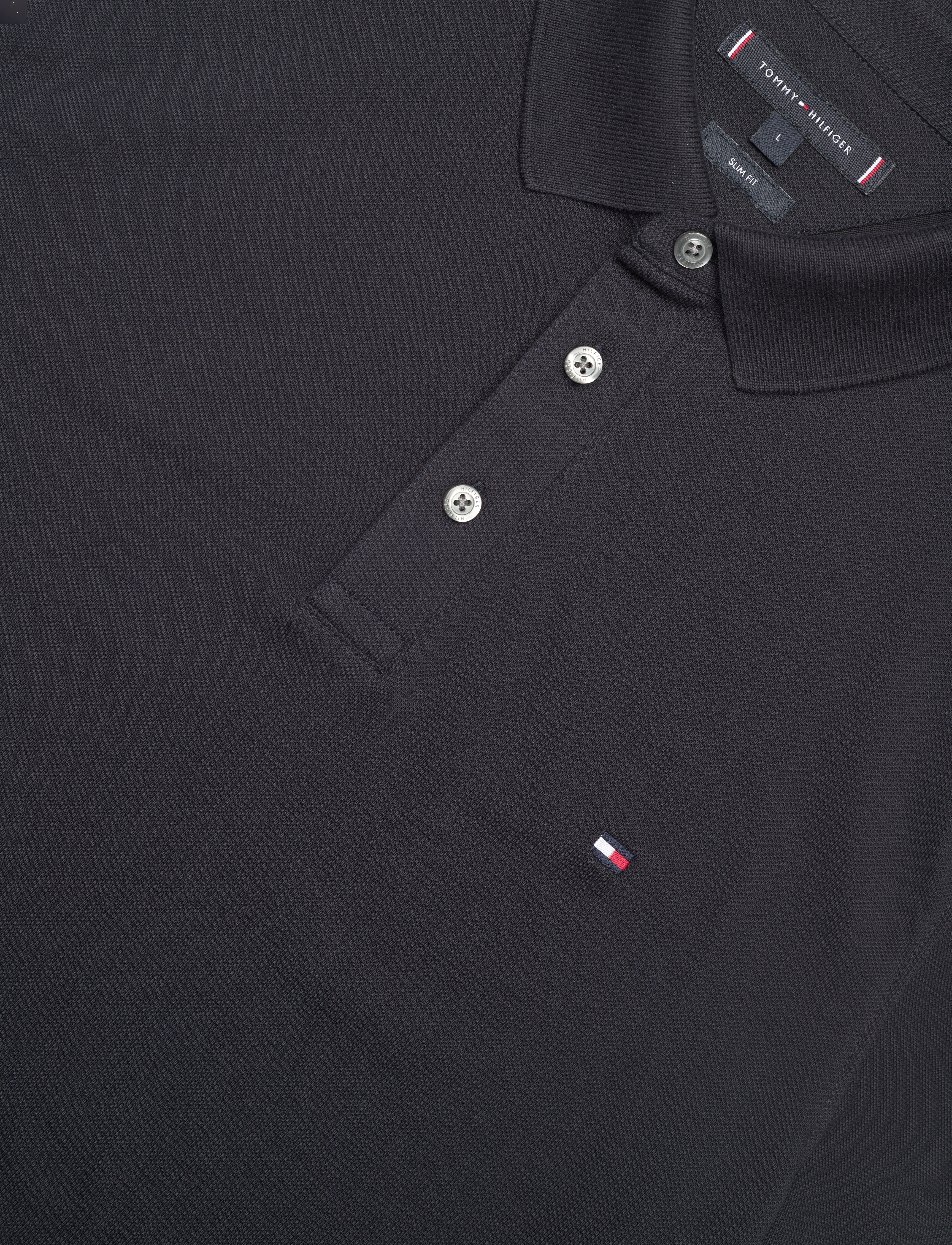 Tommy Hilfiger - FLAG CUFF SLIM FIT POLO - desert sky - 3
