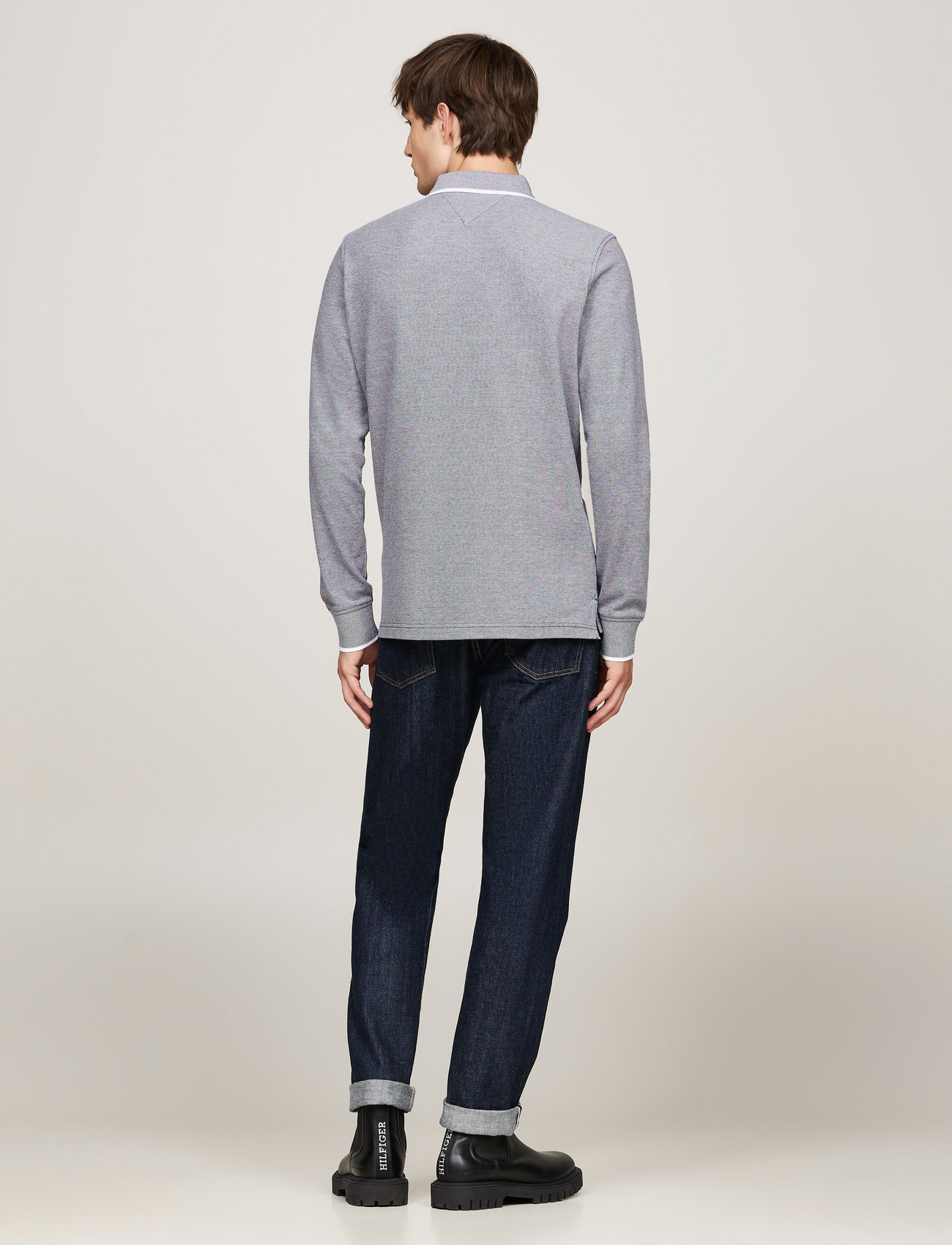 Tommy Hilfiger - L/S OXFORD TIPPED REG POLO - desert sky - 4