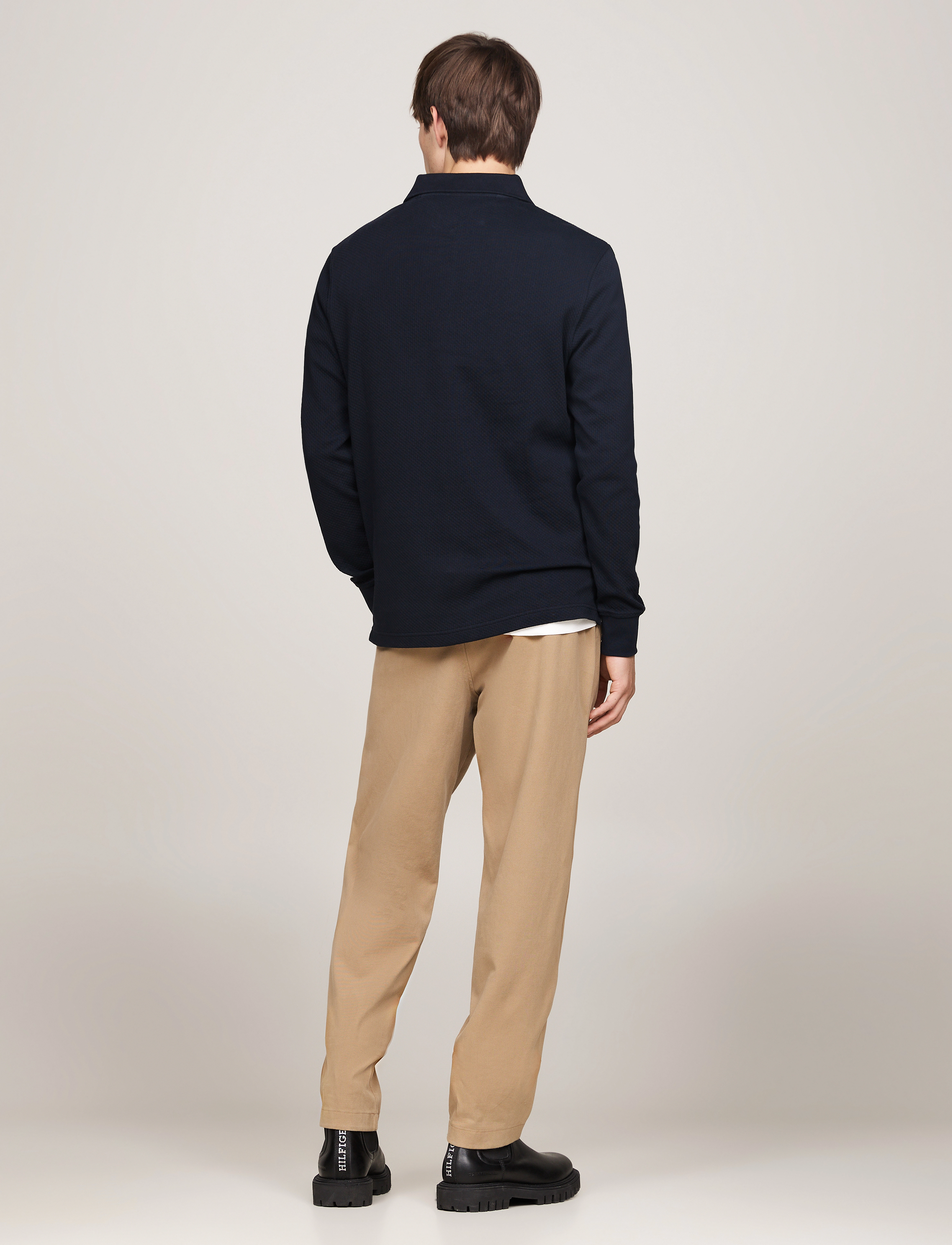 Tommy Hilfiger - L/S WAFFLE REG POLO - desert sky - 4