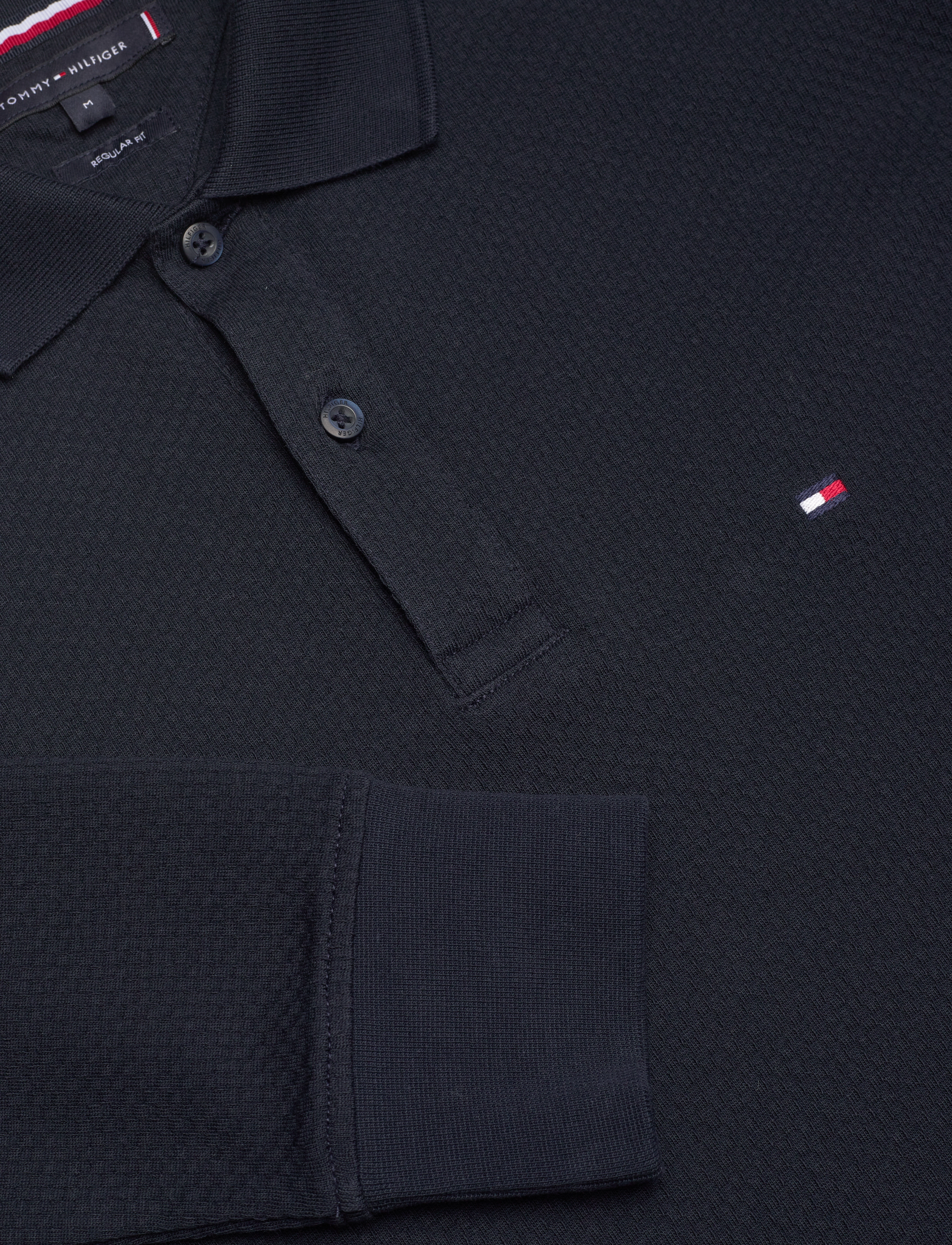 Tommy Hilfiger - L/S WAFFLE REG POLO - desert sky - 3