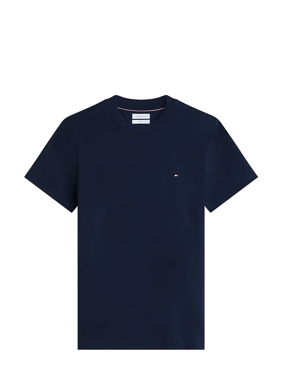 Tommy Hilfiger - IM LUXURY INTERLOCK SLIM TEE - kurzärmelige t-shirts - navy blue - 1