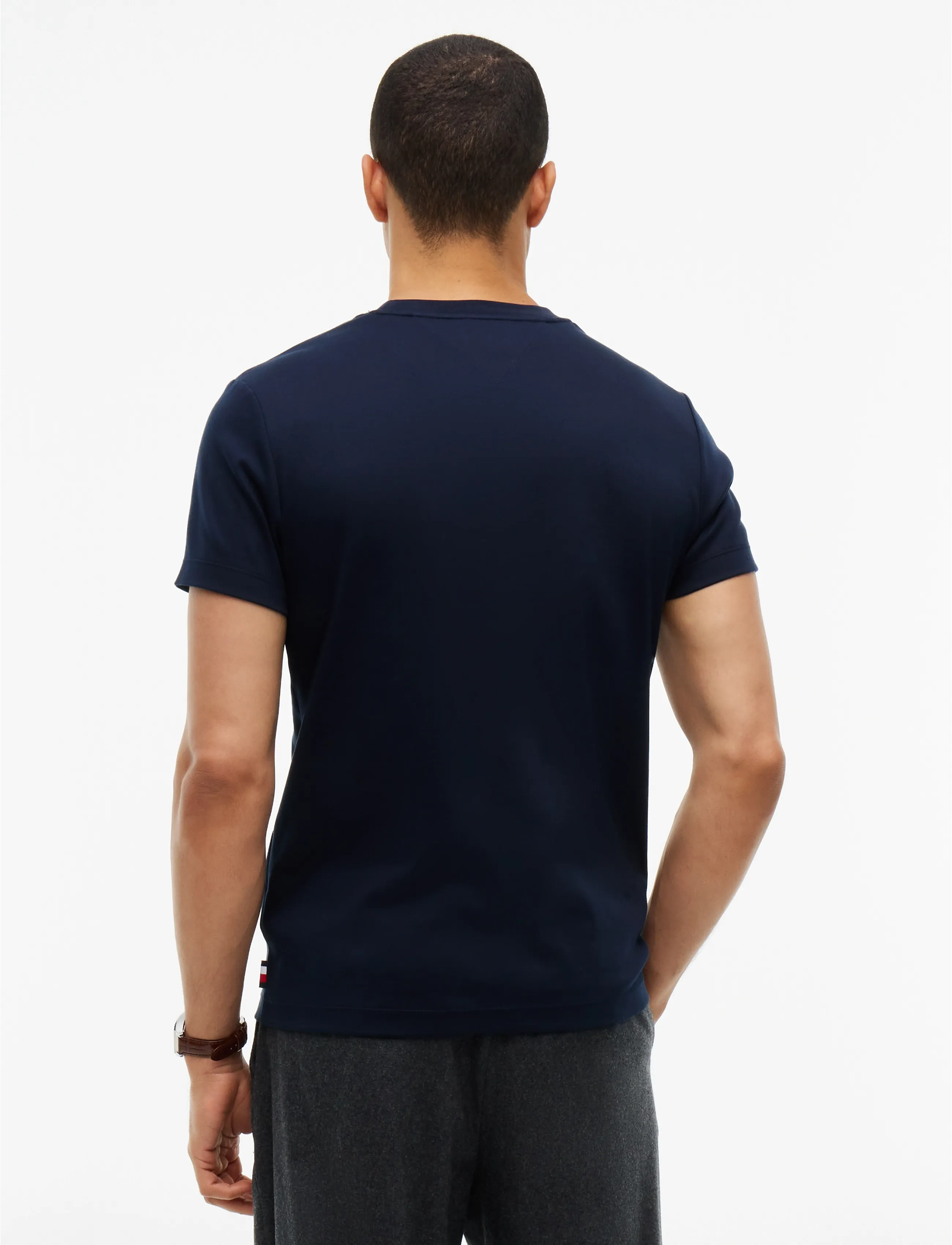 Tommy Hilfiger - IM LUXURY INTERLOCK SLIM TEE - navy blue - 3