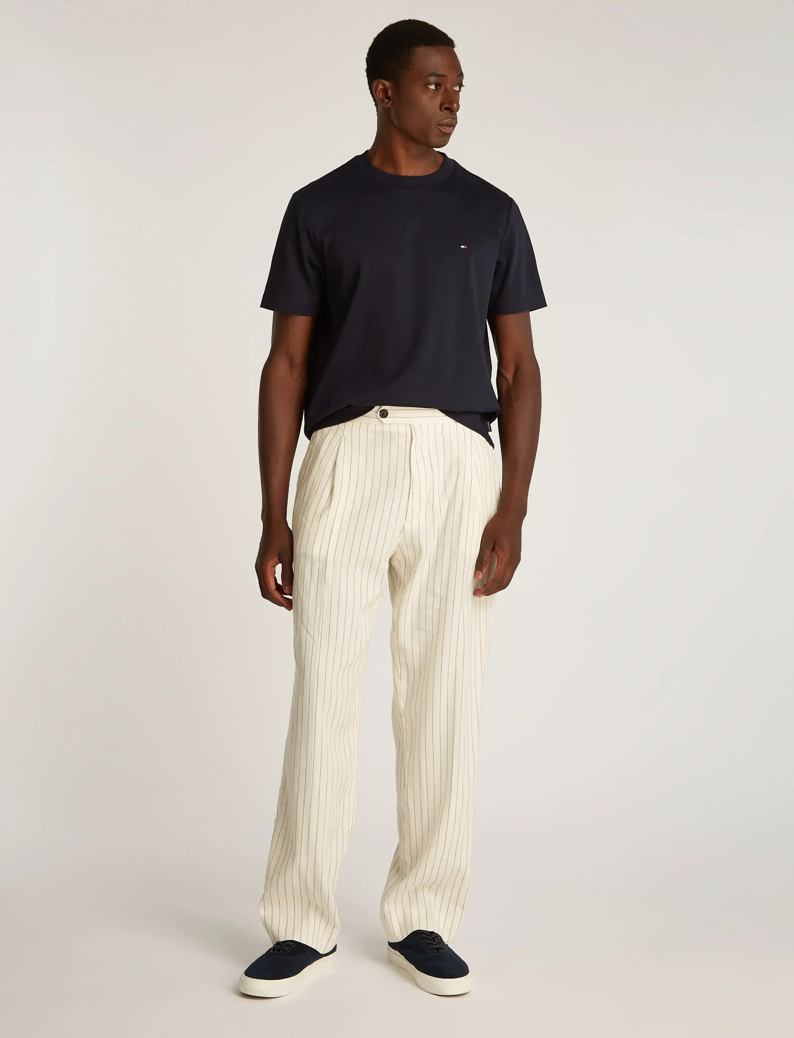 Tommy Hilfiger - IM LUXURY INTERLOCK SLIM TEE - navy blue - 4