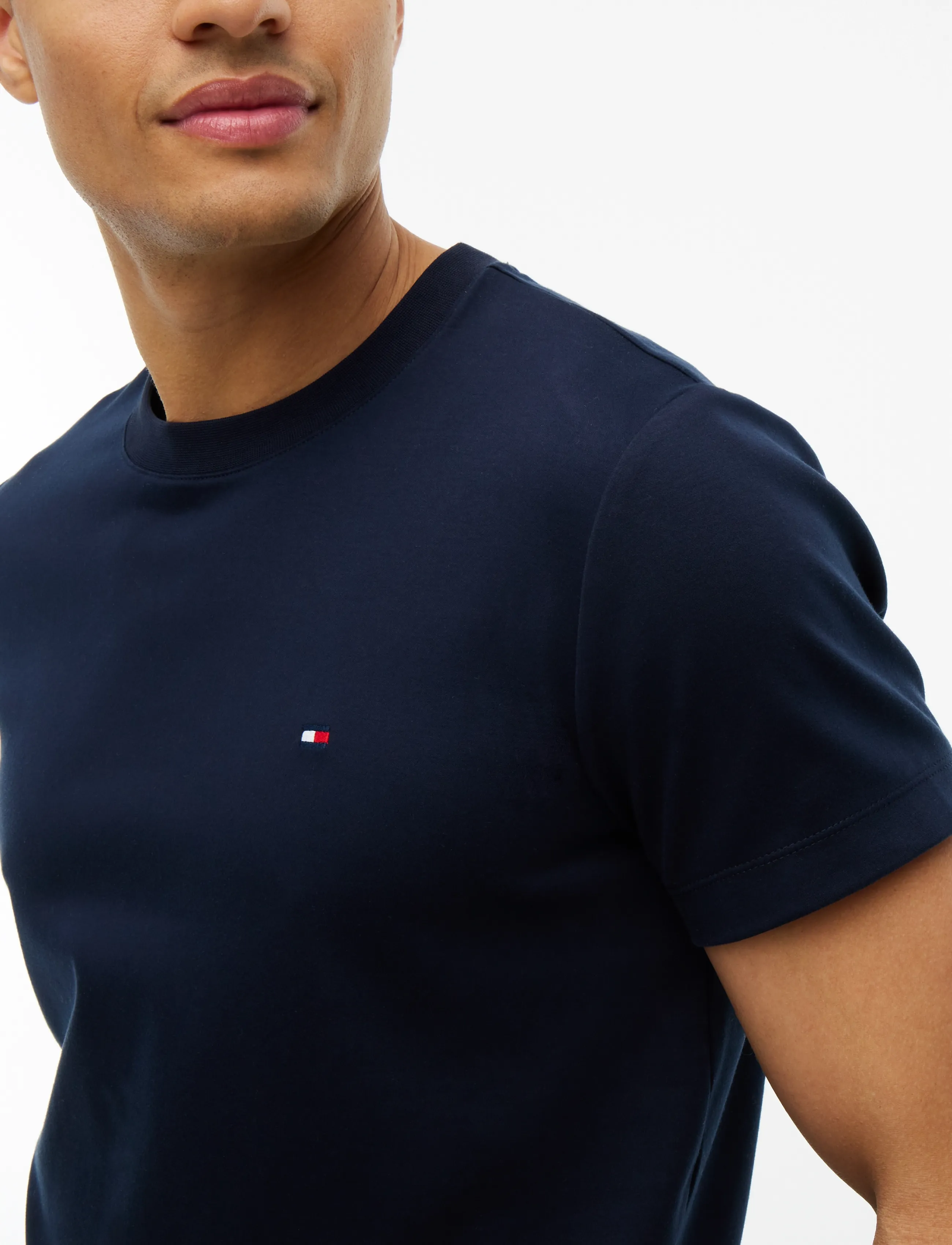 Tommy Hilfiger - IM LUXURY INTERLOCK SLIM TEE - navy blue - 5