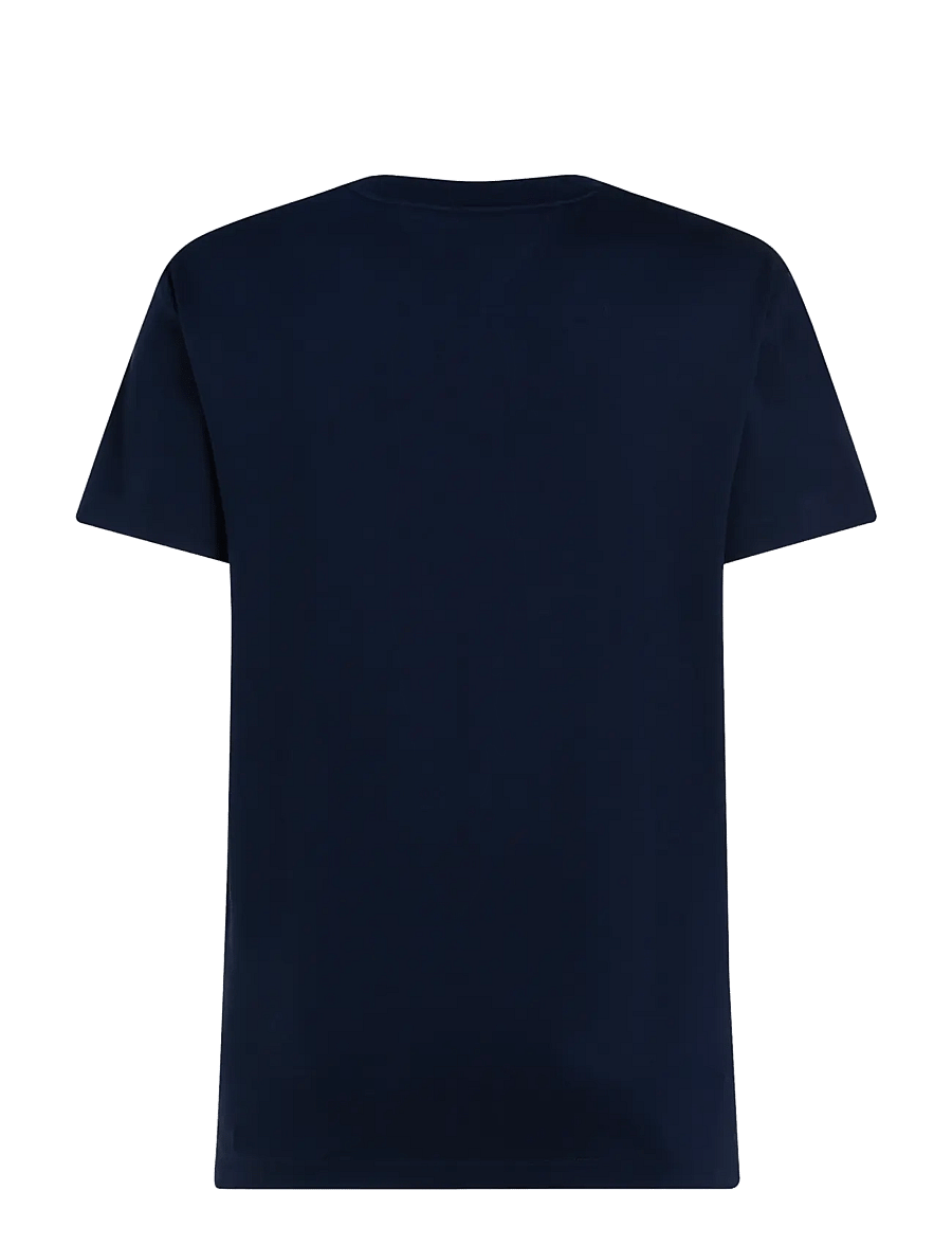 Tommy Hilfiger - IM LUXURY INTERLOCK SLIM TEE - kurzärmelige t-shirts - navy blue - 2