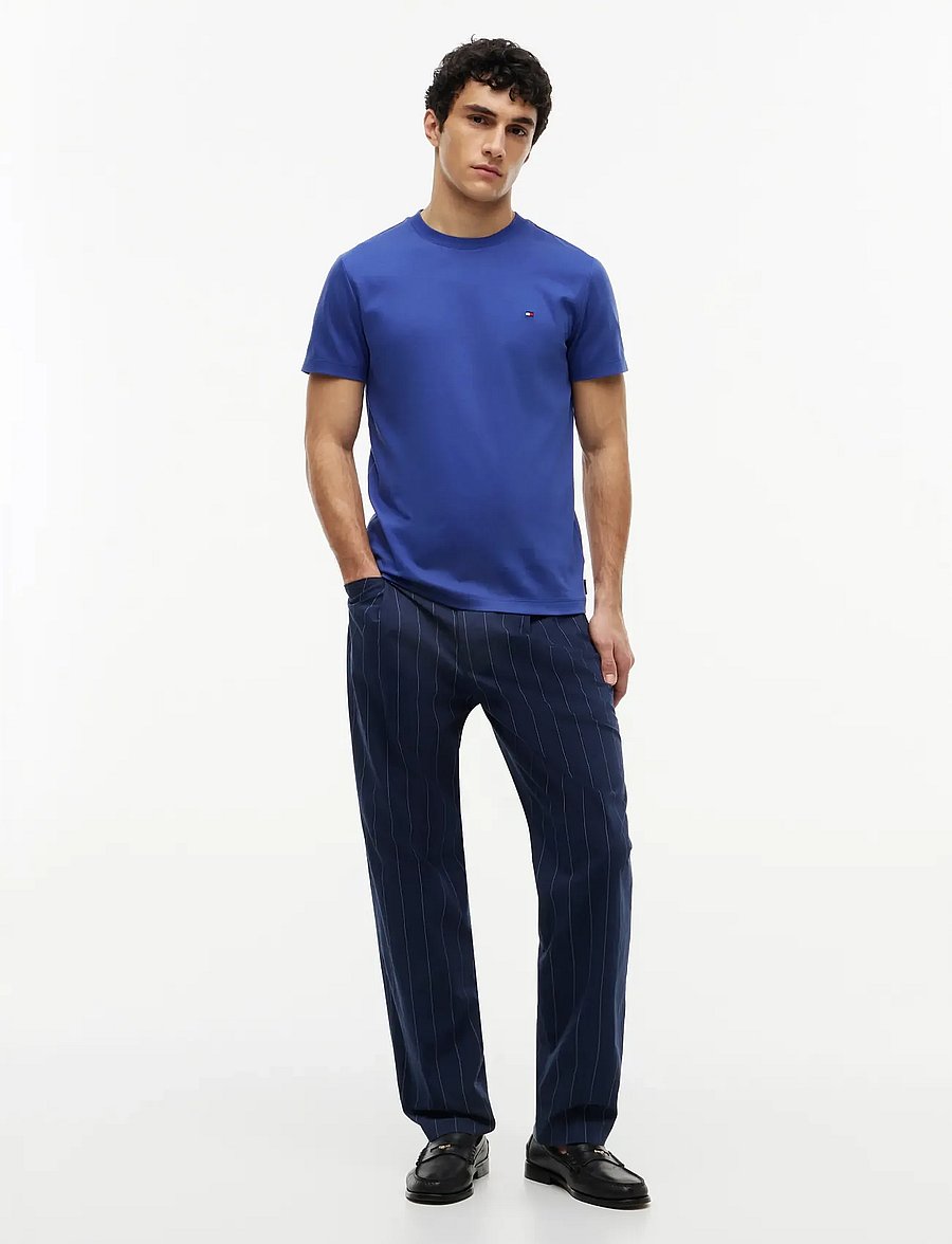 Tommy Hilfiger - LUXURY INTERLOCK TEE - lühikeste varrukatega t-särgid - pigment blue - 4