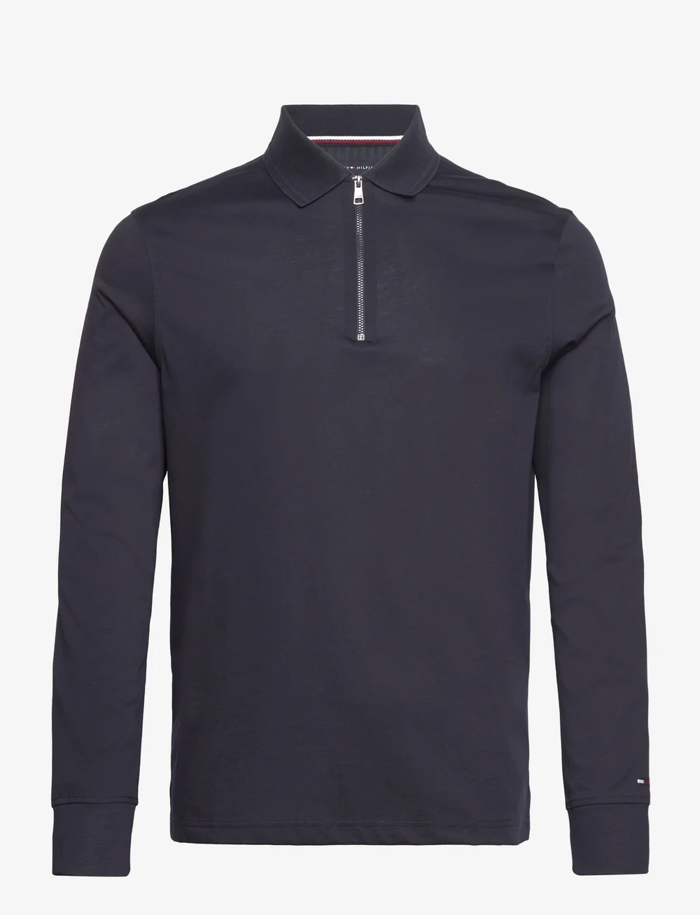 Tommy hilfiger black long sleeve polo deals