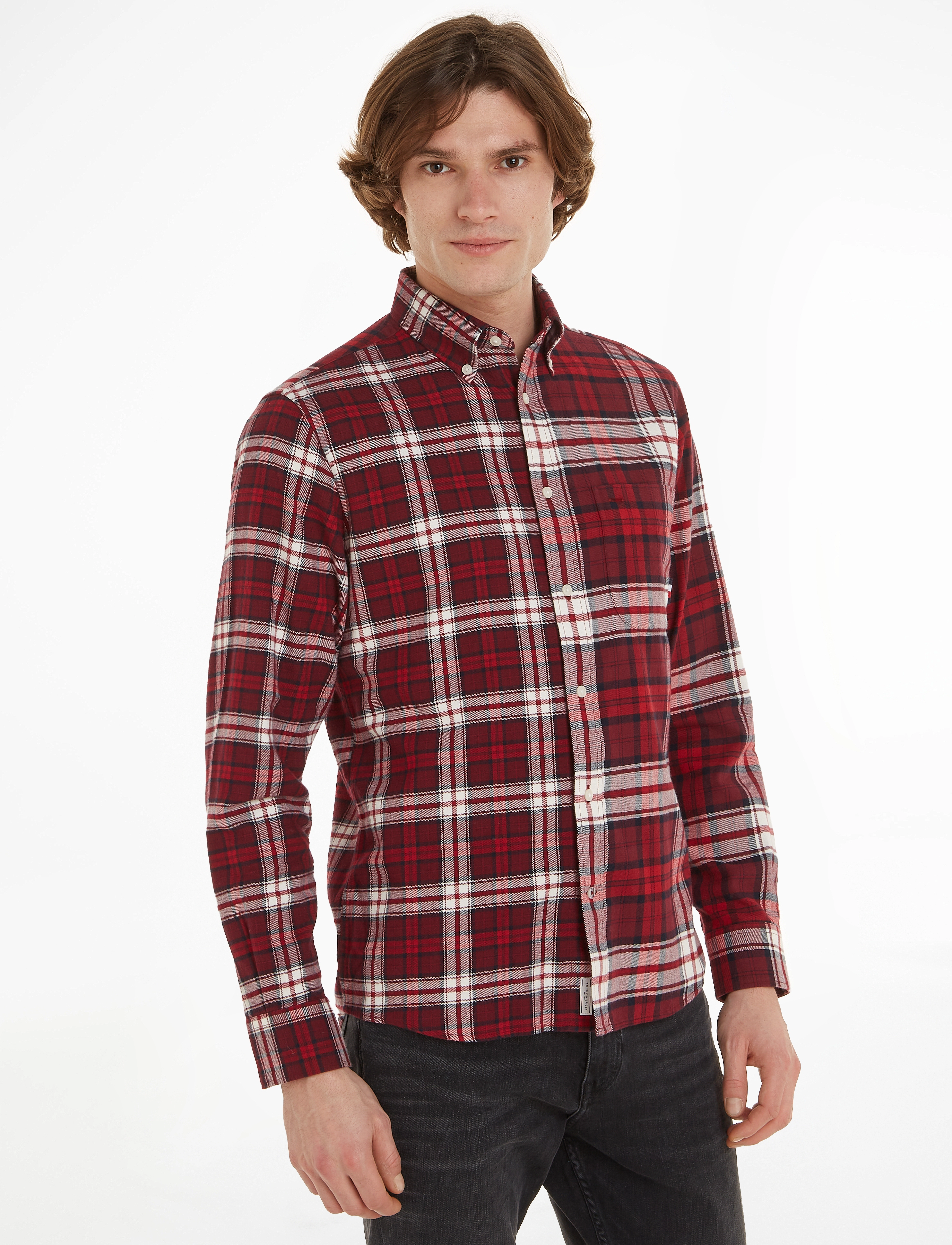 Tommy Hilfiger - TOMMY TARTAN BLOCKING SHIRT - rouge / multi - 1