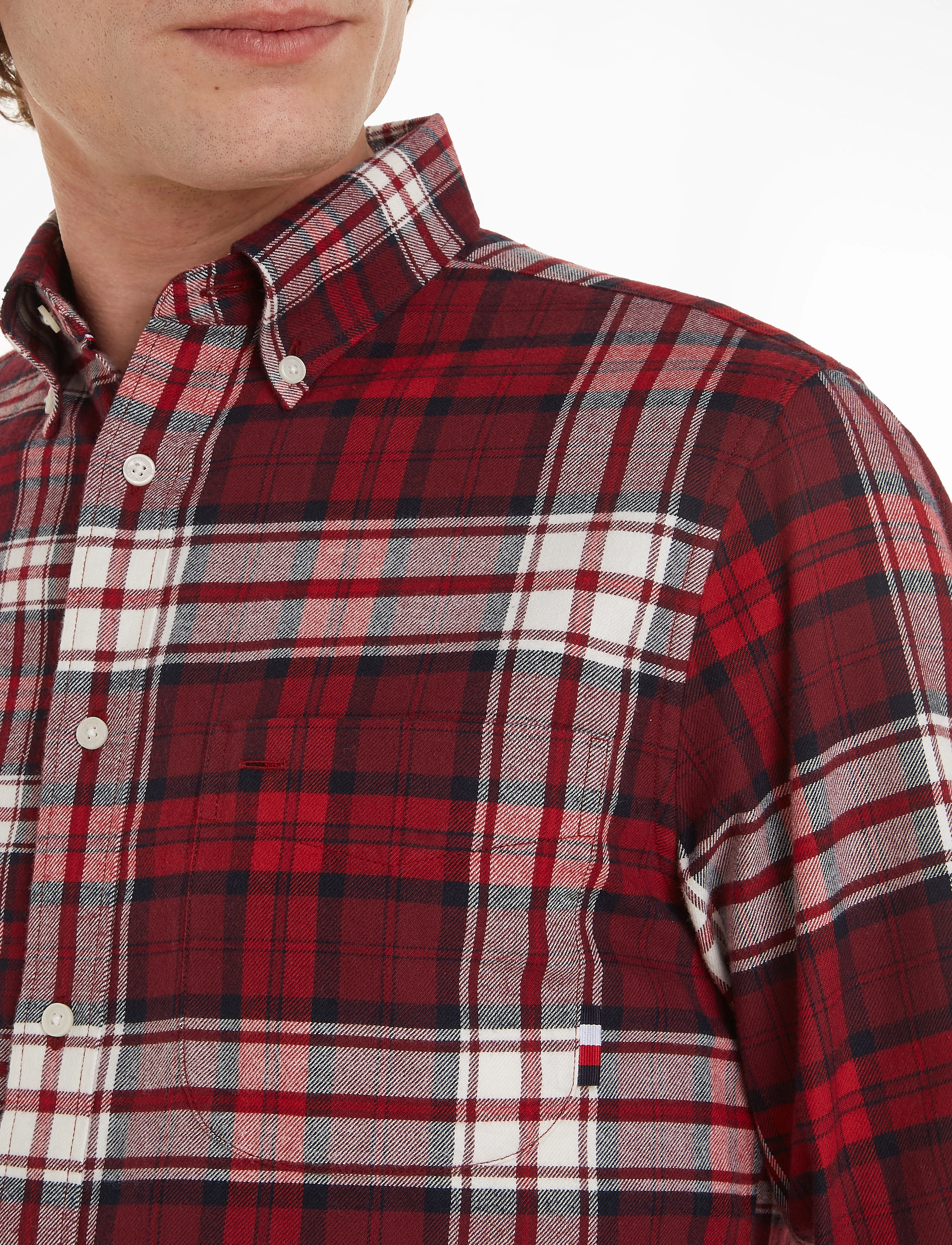 Tommy Hilfiger - TOMMY TARTAN BLOCKING SHIRT - rouge / multi - 3