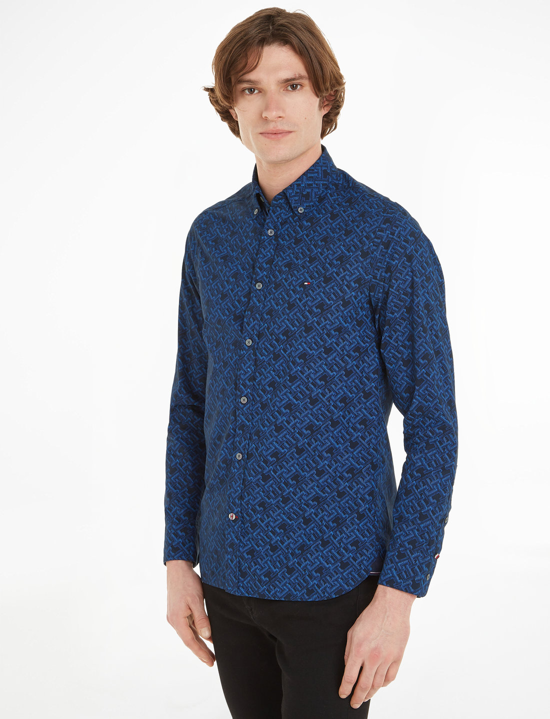 Tommy Hilfiger Monogram Print Sf Shirt Casual overhemden Boozt