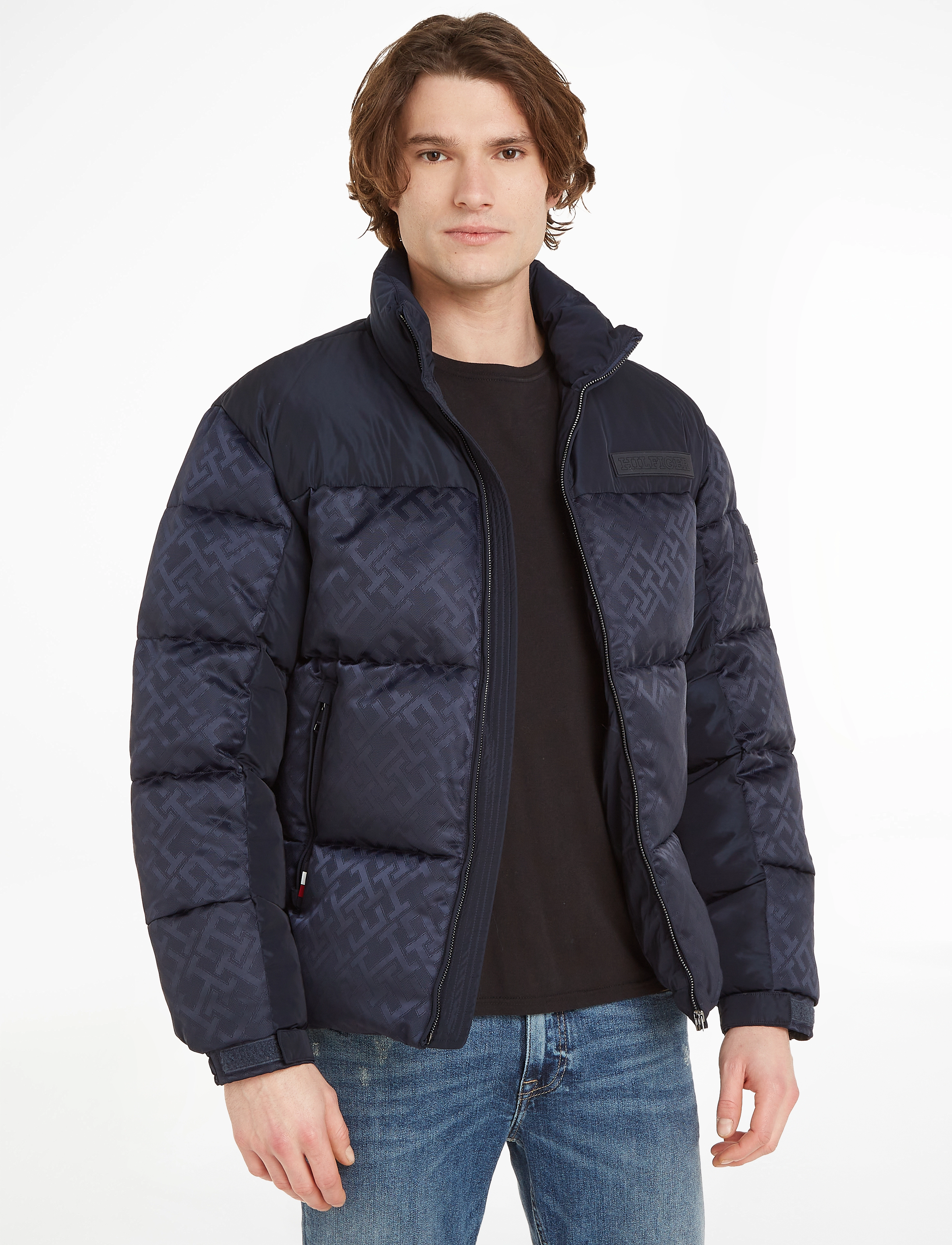 Tommy Hilfiger - NEW YORK MONOGRAM PUFFER JACKET - desert sky monogram - 1