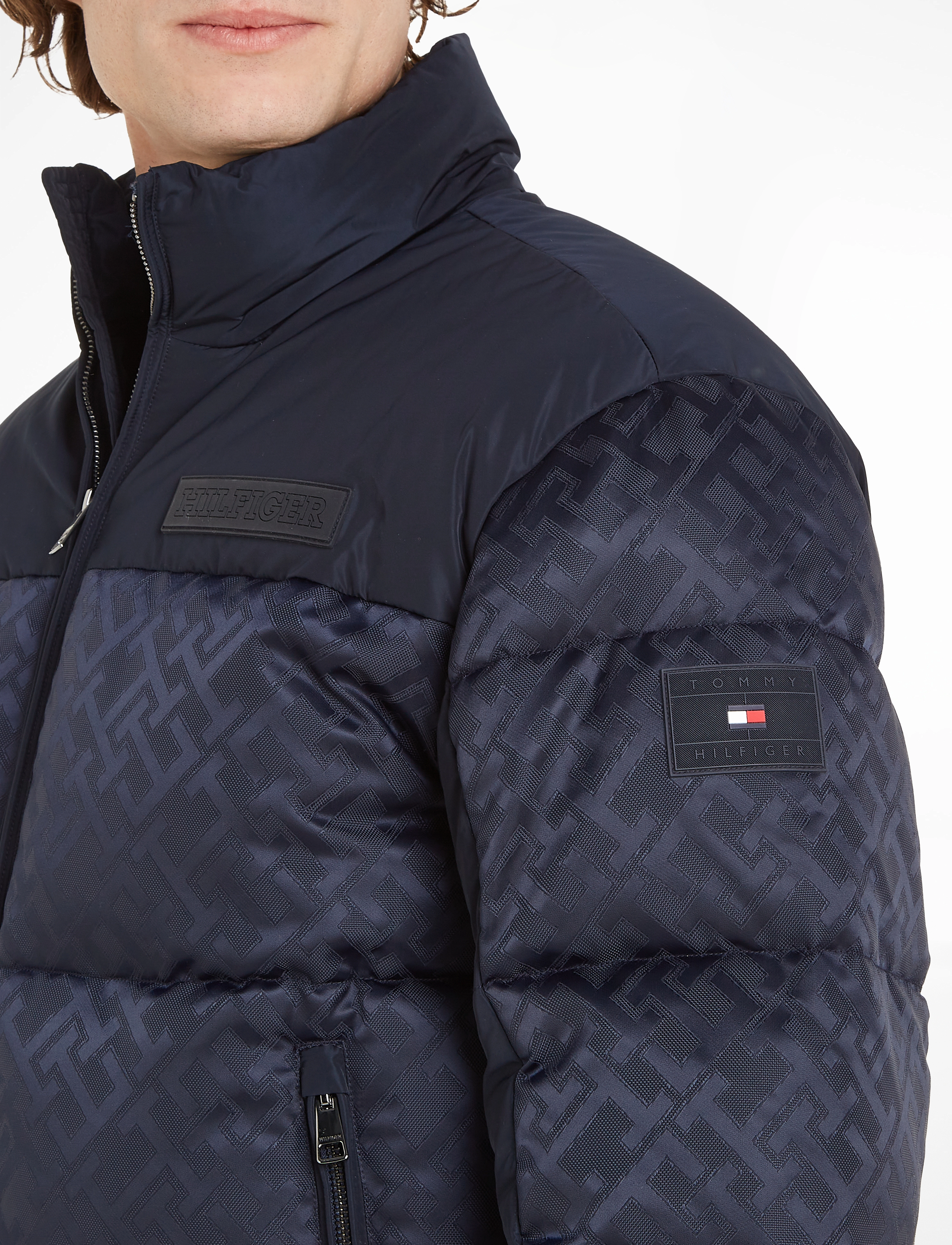 Tommy Hilfiger - NEW YORK MONOGRAM PUFFER JACKET - desert sky monogram - 3