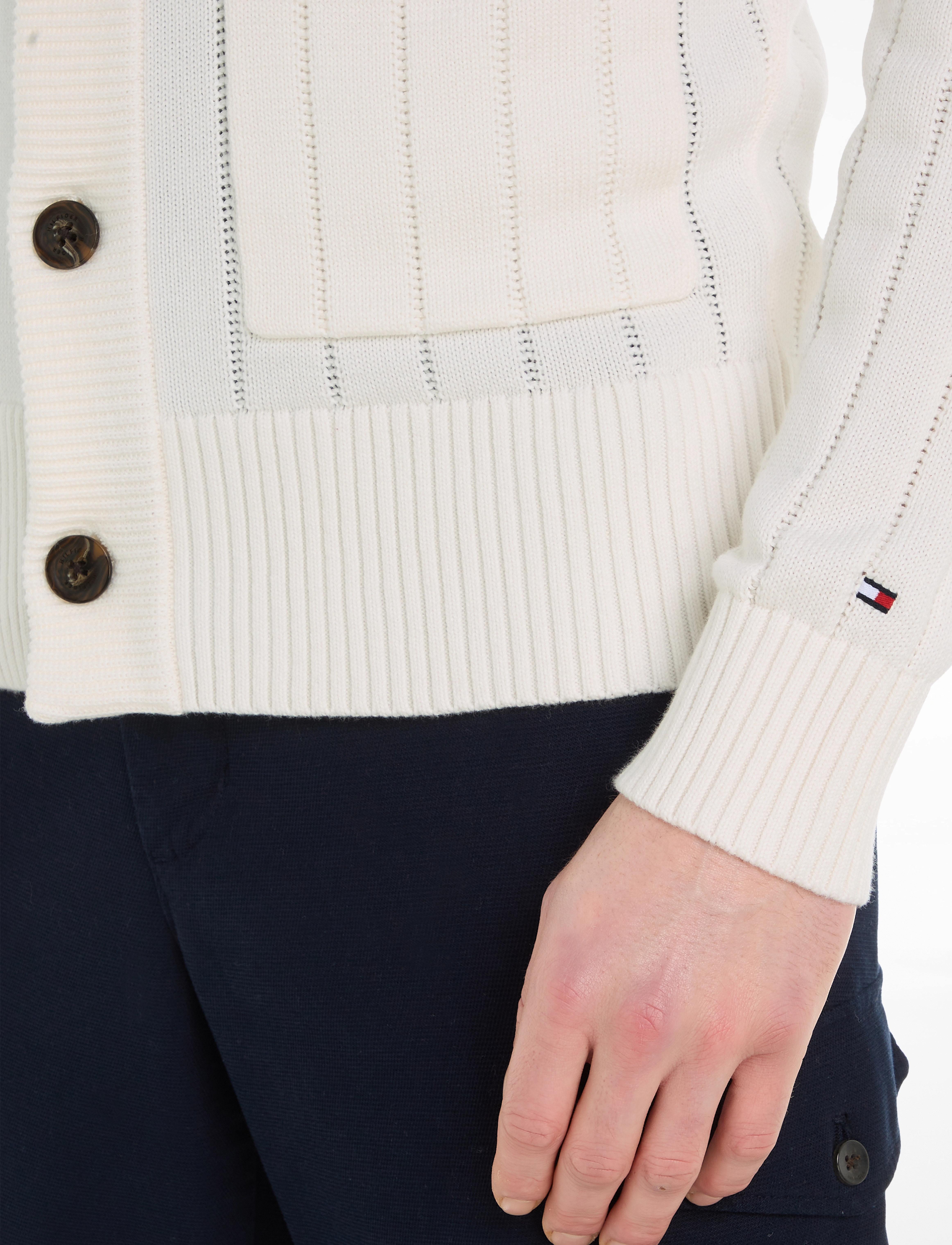 Tommy Hilfiger - CLASSIC SHAWL CARDIGAN - ancient white - 3