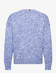 Tommy Hilfiger - SLUB MOULINE C NK - megztiniai su apvalios formos apykakle - ultra blue multi - 1
