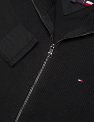 Tommy Hilfiger - CHAIN RIDGE STRUCTURE ZIP THRU - swetry rozpinane na zamek - black - 2