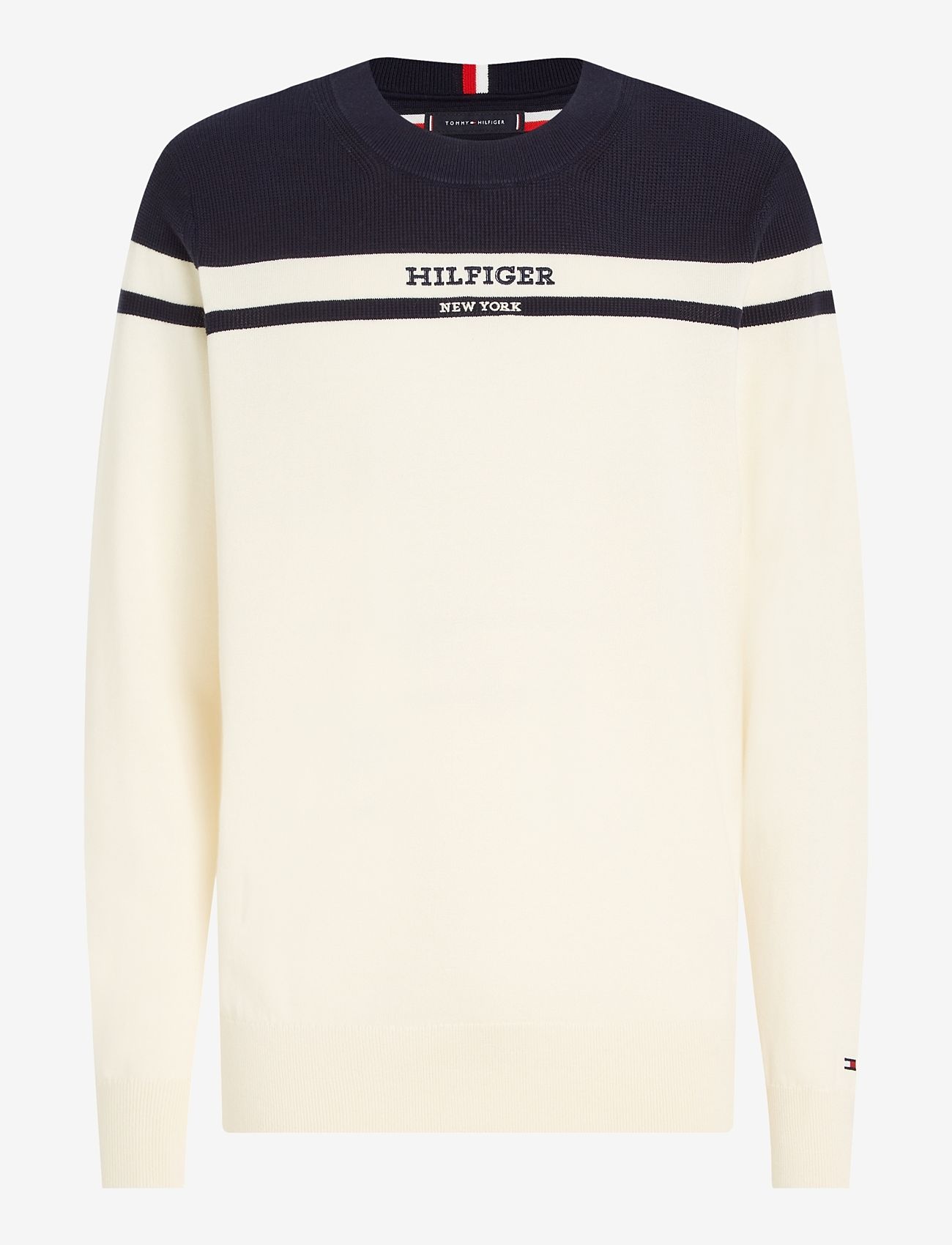 Tommy Hilfiger - COLORBLOCK GRAPHIC C NK SWEATER - rundhals - calico/ desert sky - 0