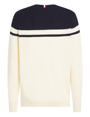 Tommy Hilfiger - COLORBLOCK GRAPHIC C NK SWEATER - rundhals - calico/ desert sky - 4