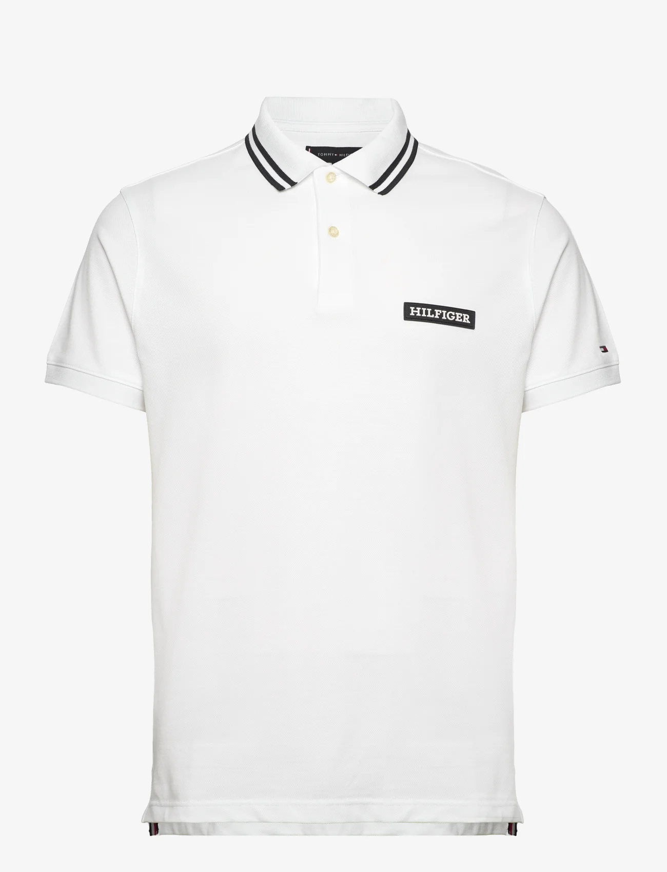 Tommy Hilfiger - MONOTYPE BADGE REG POLO - polo shirts - white - 0