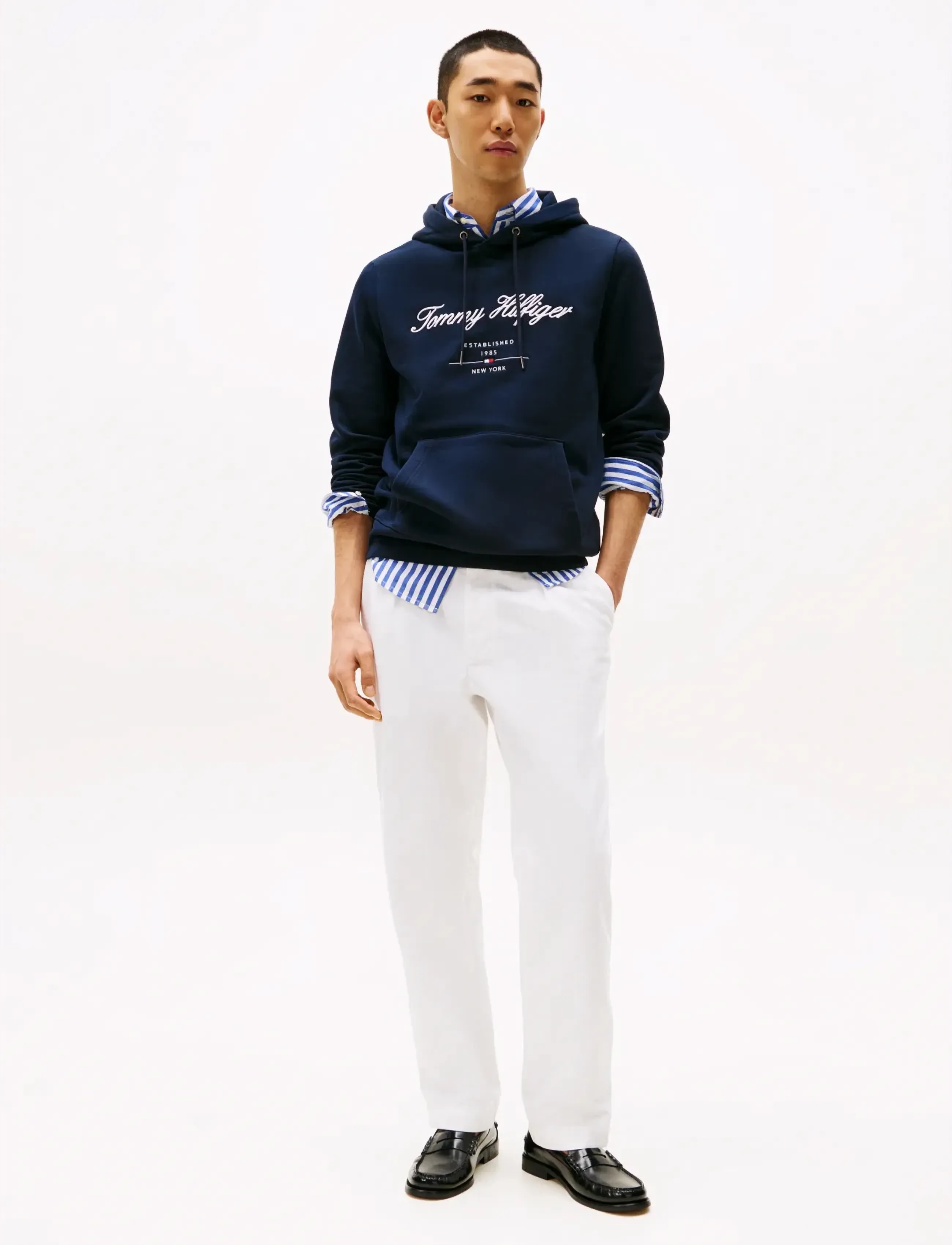 Tommy Hilfiger - SCRIPT LOGO HOODY - hoodies - desert sky - 3