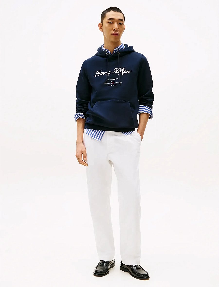 Tommy Hilfiger - SCRIPT LOGO HOODY - kapuzenpullover - desert sky - 3