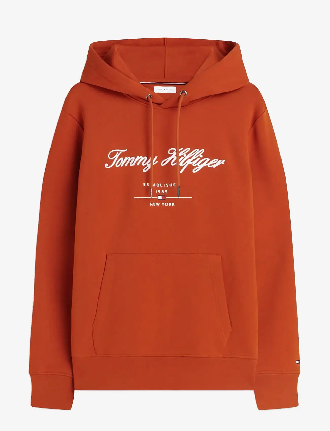 Tommy Hilfiger - SCRIPT LOGO HOODY - hoodies - rusty ochre - 0