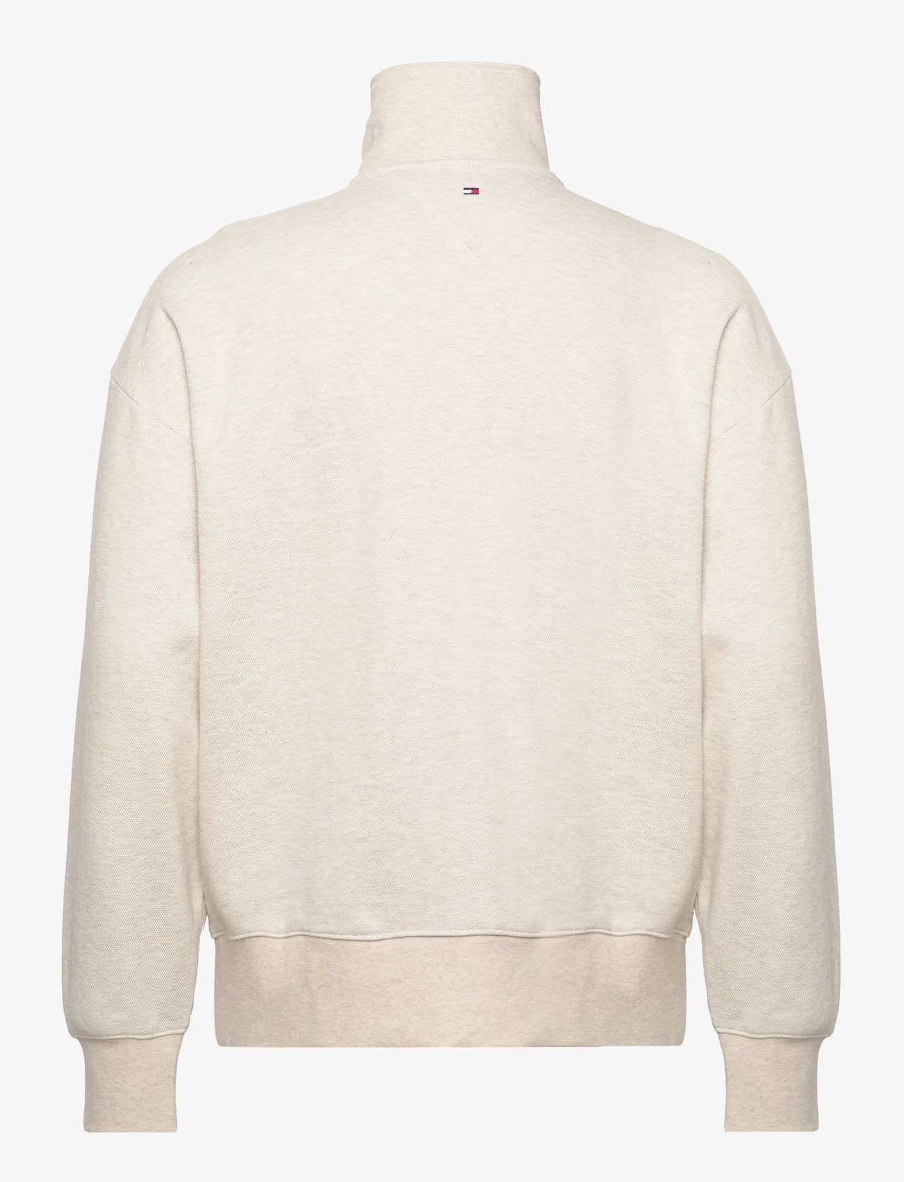 Tommy Hilfiger - MONOTYPE HONEYCOMB 1/4 ZIP - swetry - ivory - 1
