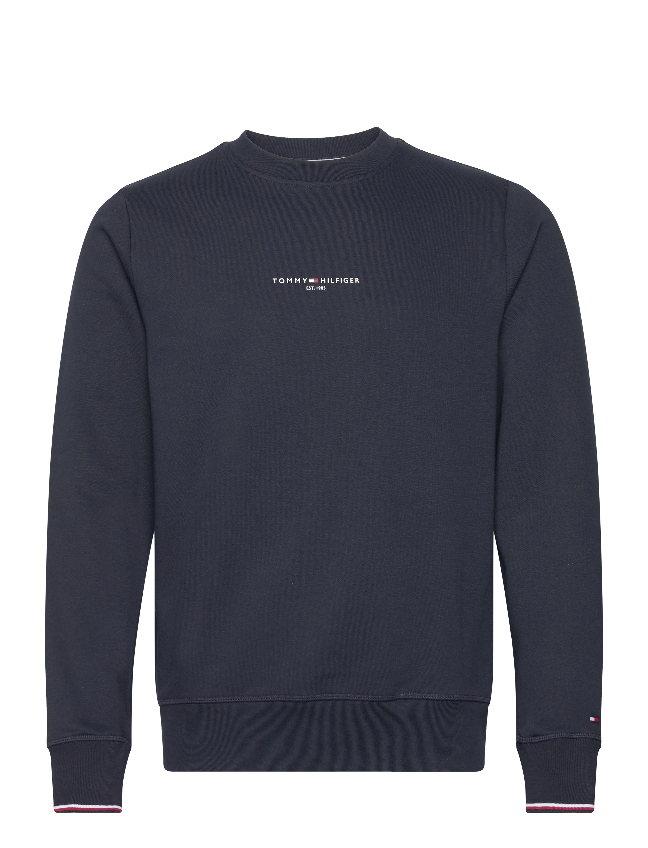 Tommy Hilfiger TOMMY LOGO TIPPED CREWNECK - Sweatshirts - DESERT SKY / navy