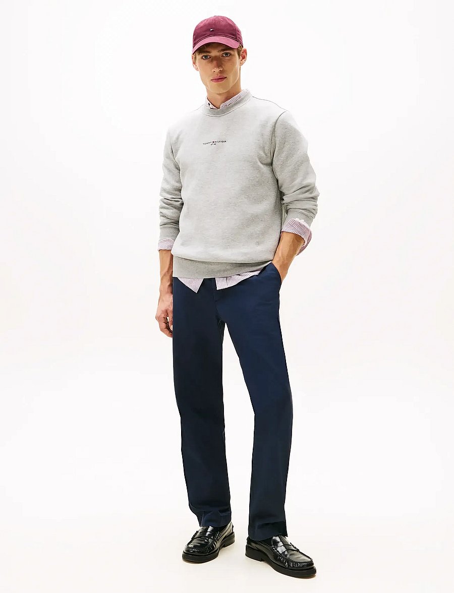 Tommy Hilfiger - TOMMY LOGO TIPPED CREWNECK - sweats - light grey heather - 3