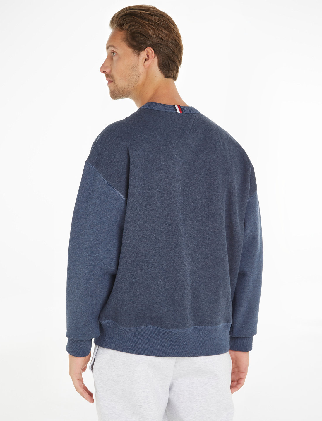 Tommy jeans crest collection navy crew neck sweatshirt deals