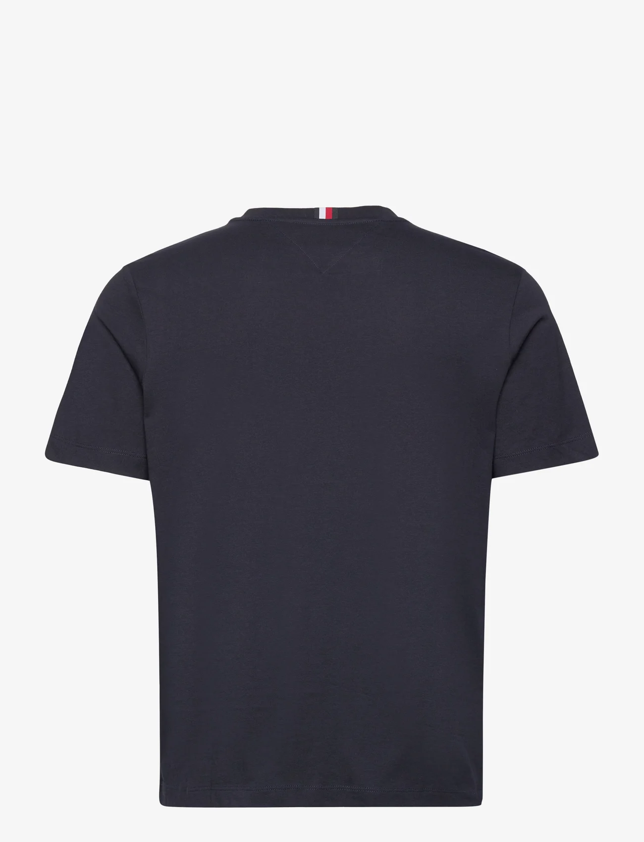 Tommy Hilfiger - MONOTYPE CHEST STRIPE TEE - basic t-shirts - desert sky - 1