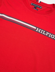 Tommy Hilfiger - MONOTYPE CHEST STRIPE TEE - basic t-shirts - fierce red - 2