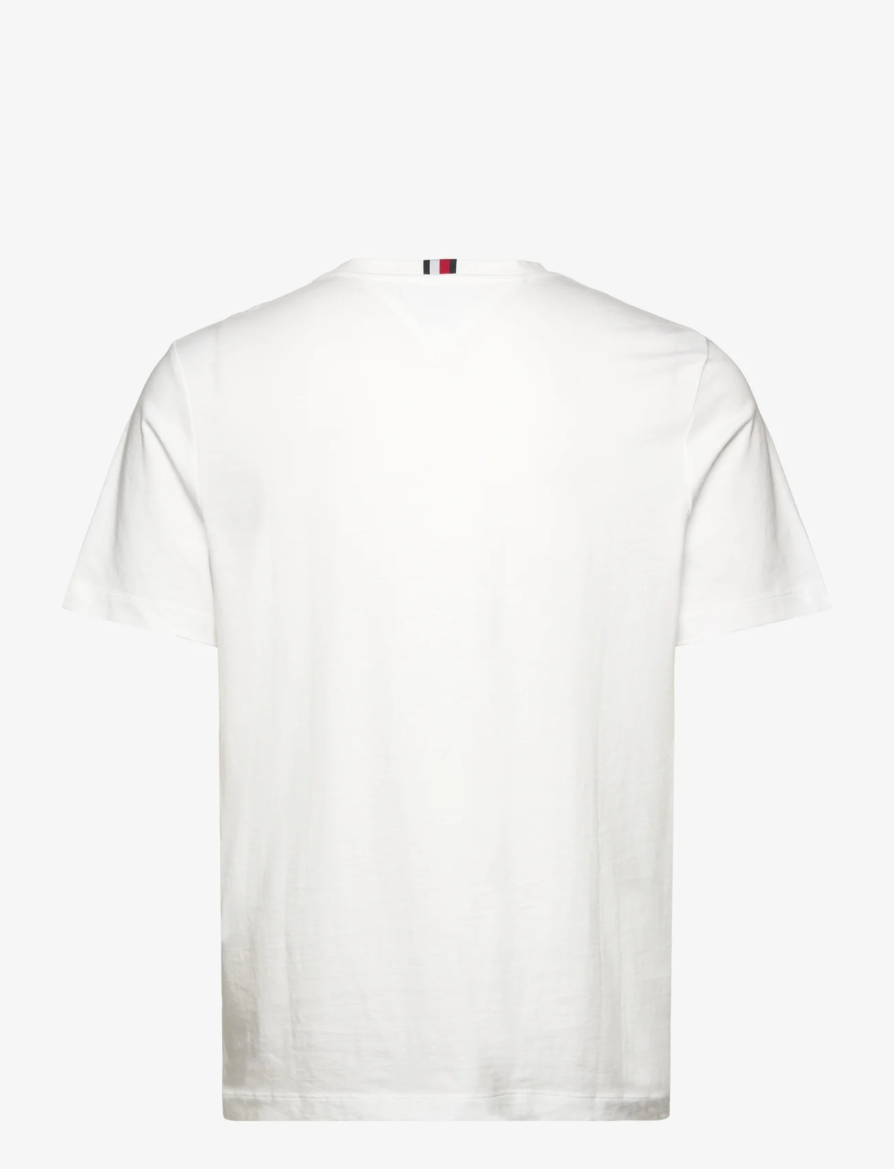 Tommy Hilfiger - MONOTYPE CHEST STRIPE TEE - basic t-shirts - white - 1