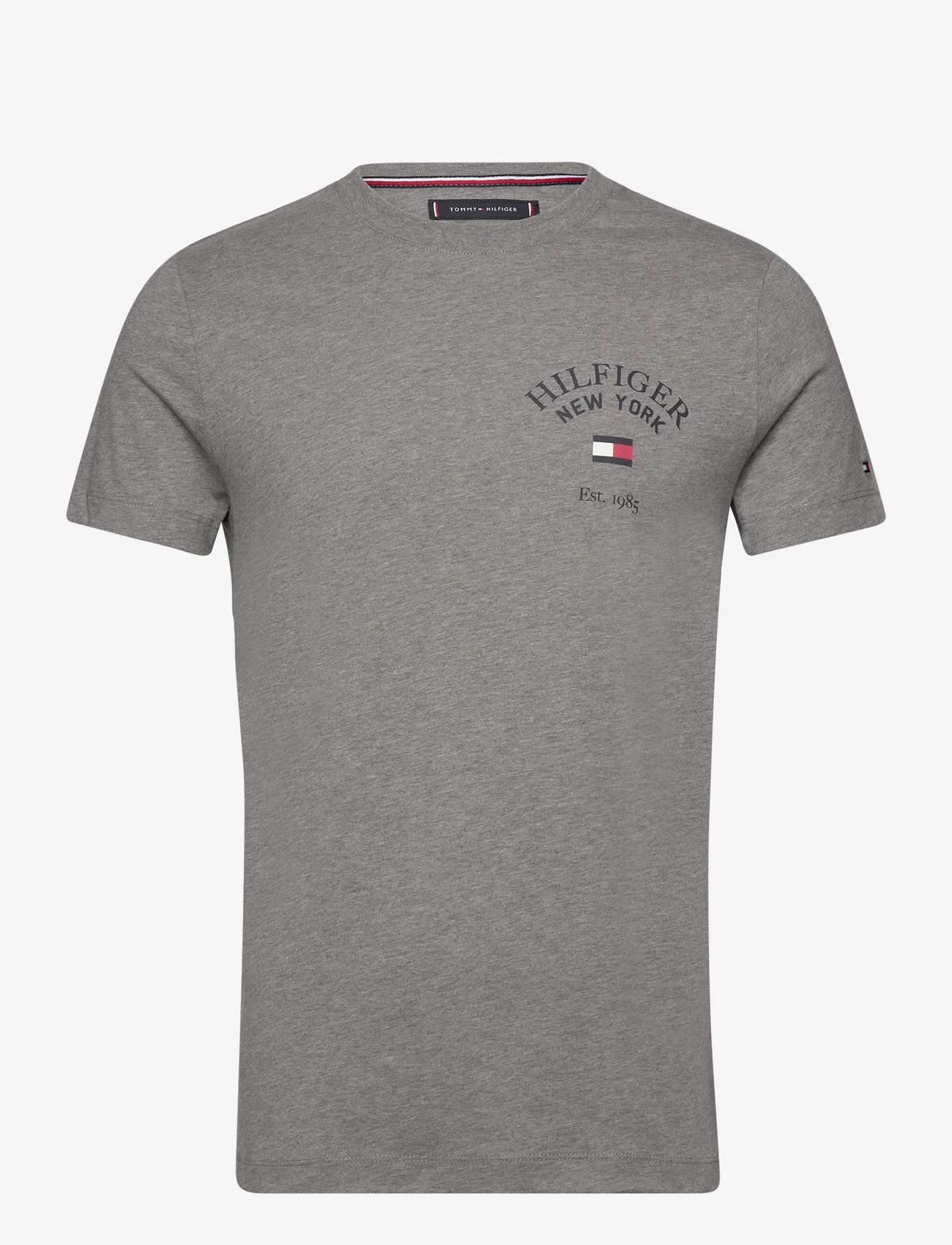 Tommy Hilfiger - ARCH VARSITY TEE - basic t-shirts - medium grey heather - 0