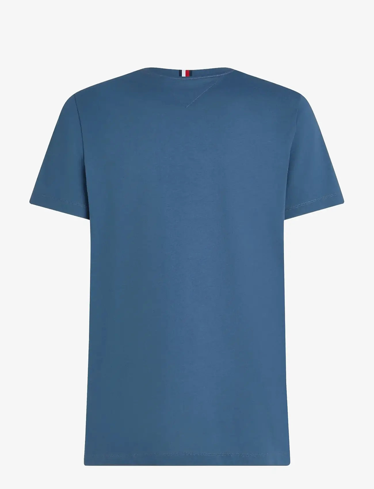 Tommy Hilfiger - SCRIPT LOGO TEE - kortærmede t-shirts - aegean sea - 2