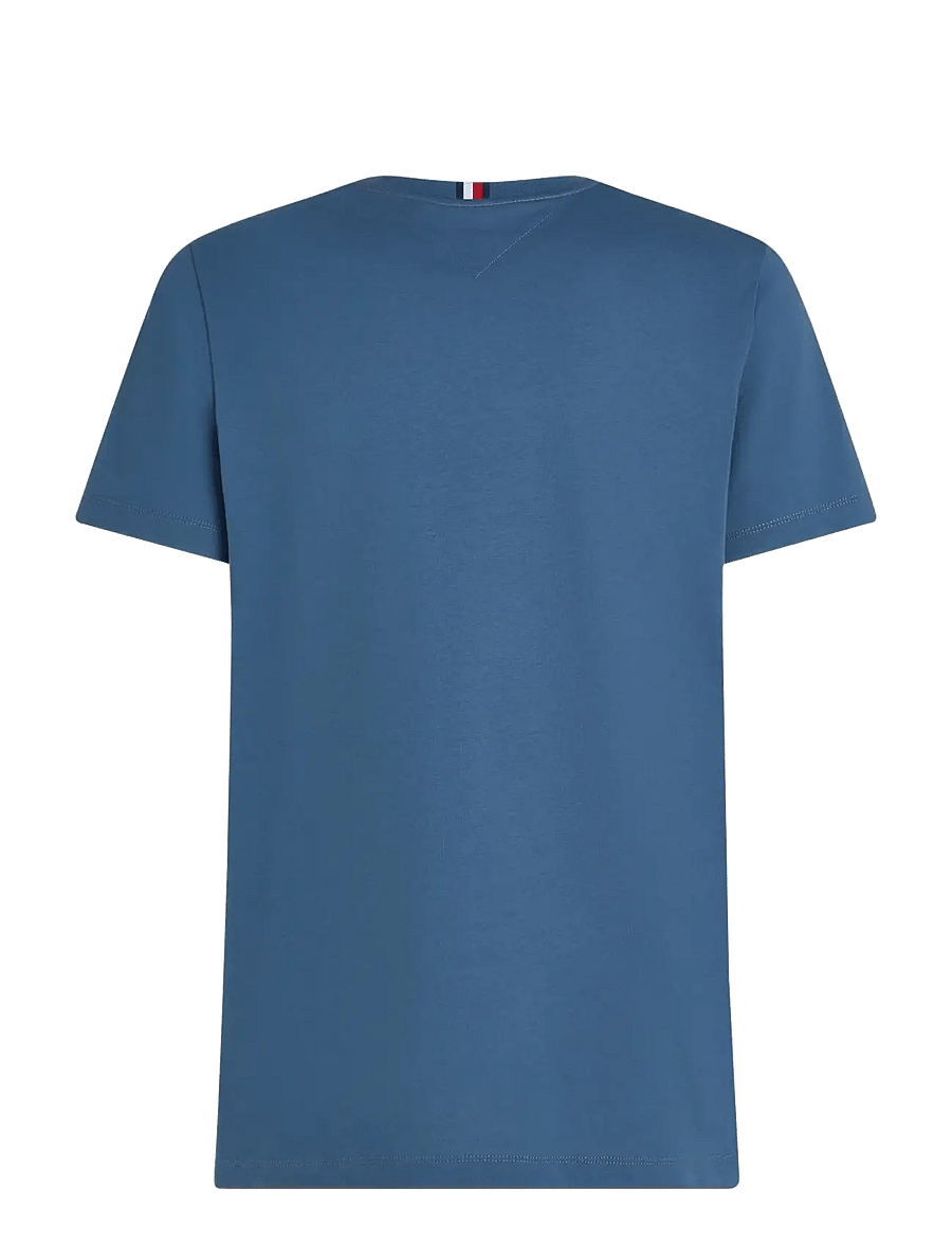 Tommy Hilfiger - SCRIPT LOGO TEE - stutterma bolir - aegean sea - 2