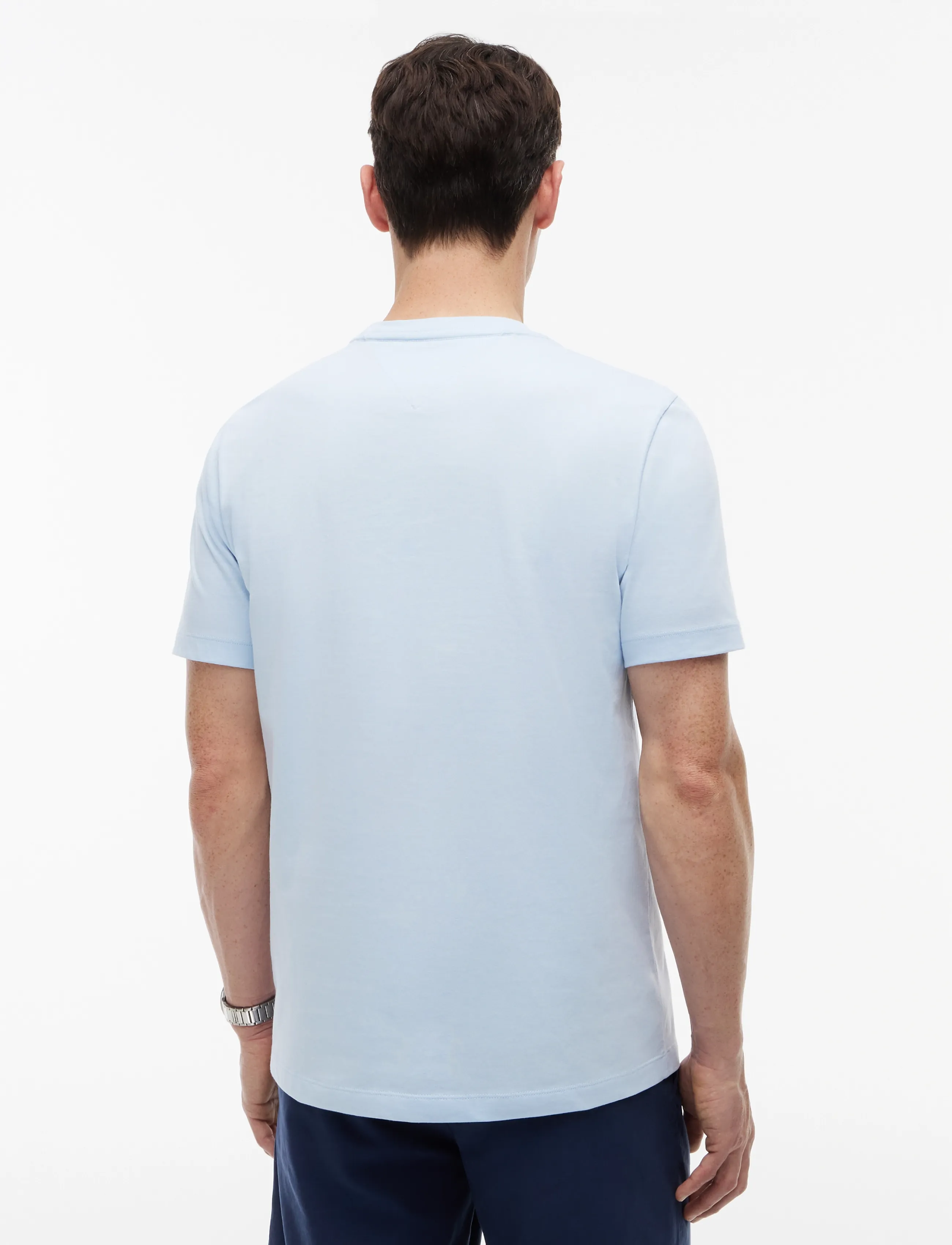 Tommy Hilfiger - SCRIPT LOGO TEE - kortærmede t-shirts - breezy blue - 2