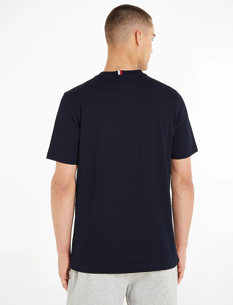 Tommy Hilfiger - SCRIPT LOGO TEE - kortärmade t-shirts - desert sky - 3