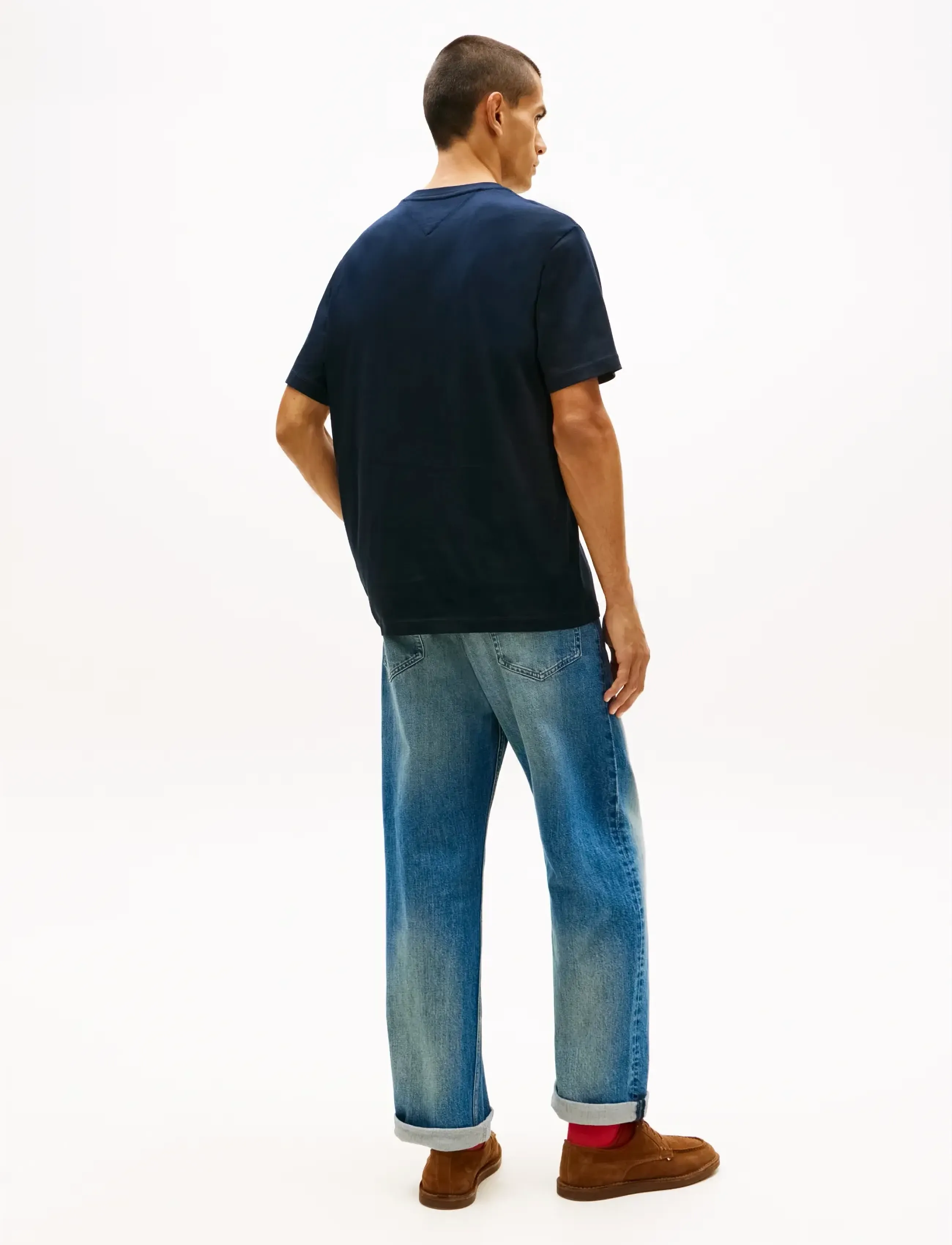 Tommy Hilfiger - SCRIPT LOGO TEE - kortärmade t-shirts - desert sky - 3