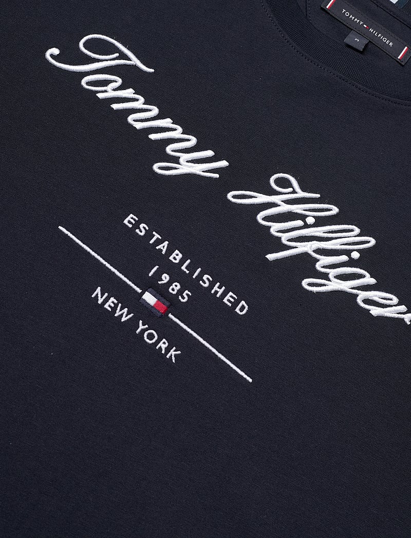 Tommy Hilfiger - SCRIPT LOGO TEE - kortärmade t-shirts - desert sky - 5