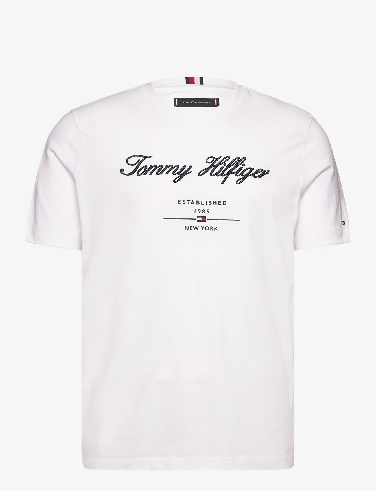 Tommy Hilfiger - SCRIPT LOGO TEE - lyhythihaiset - white - 0